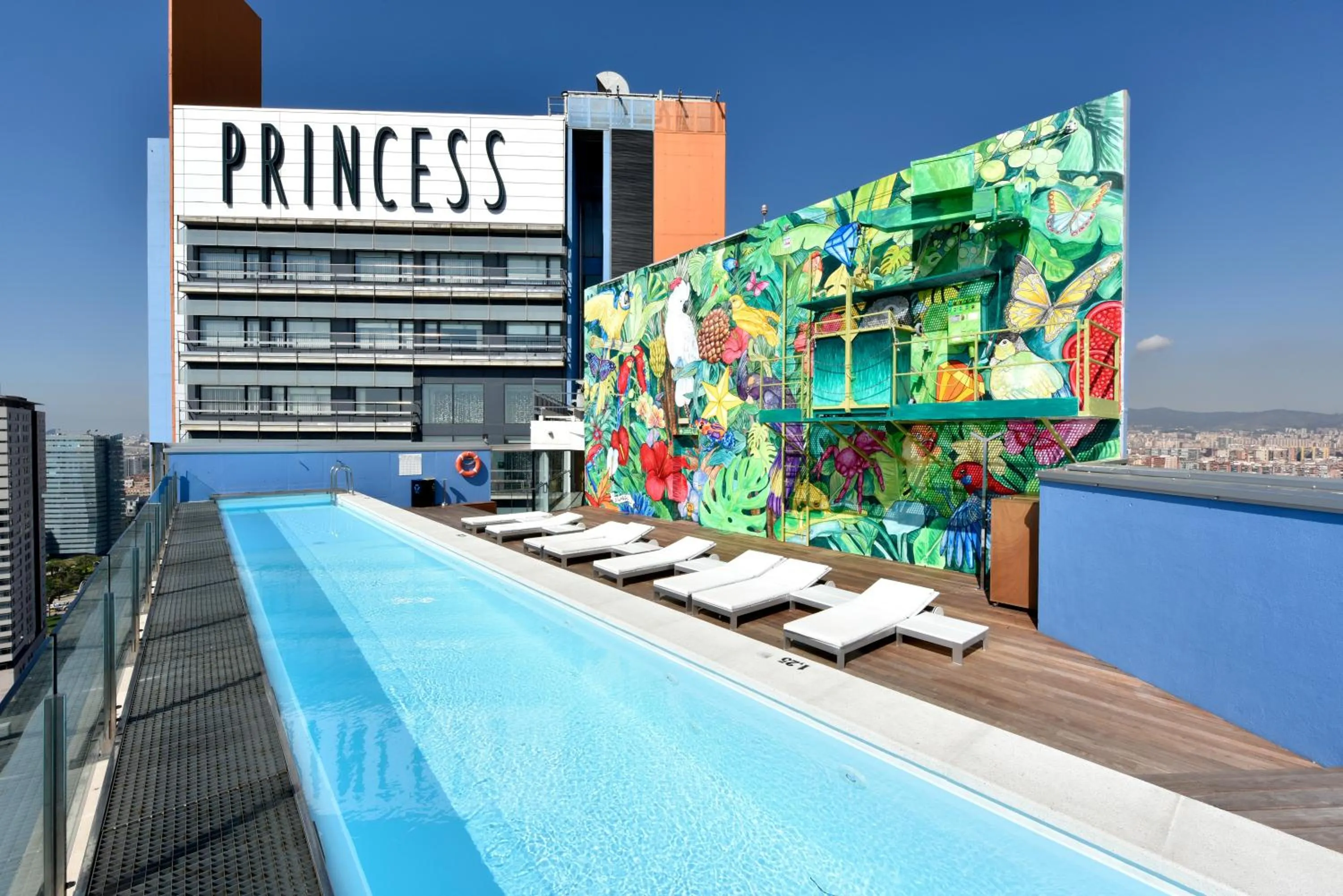 Pool view in Barcelona Princess
