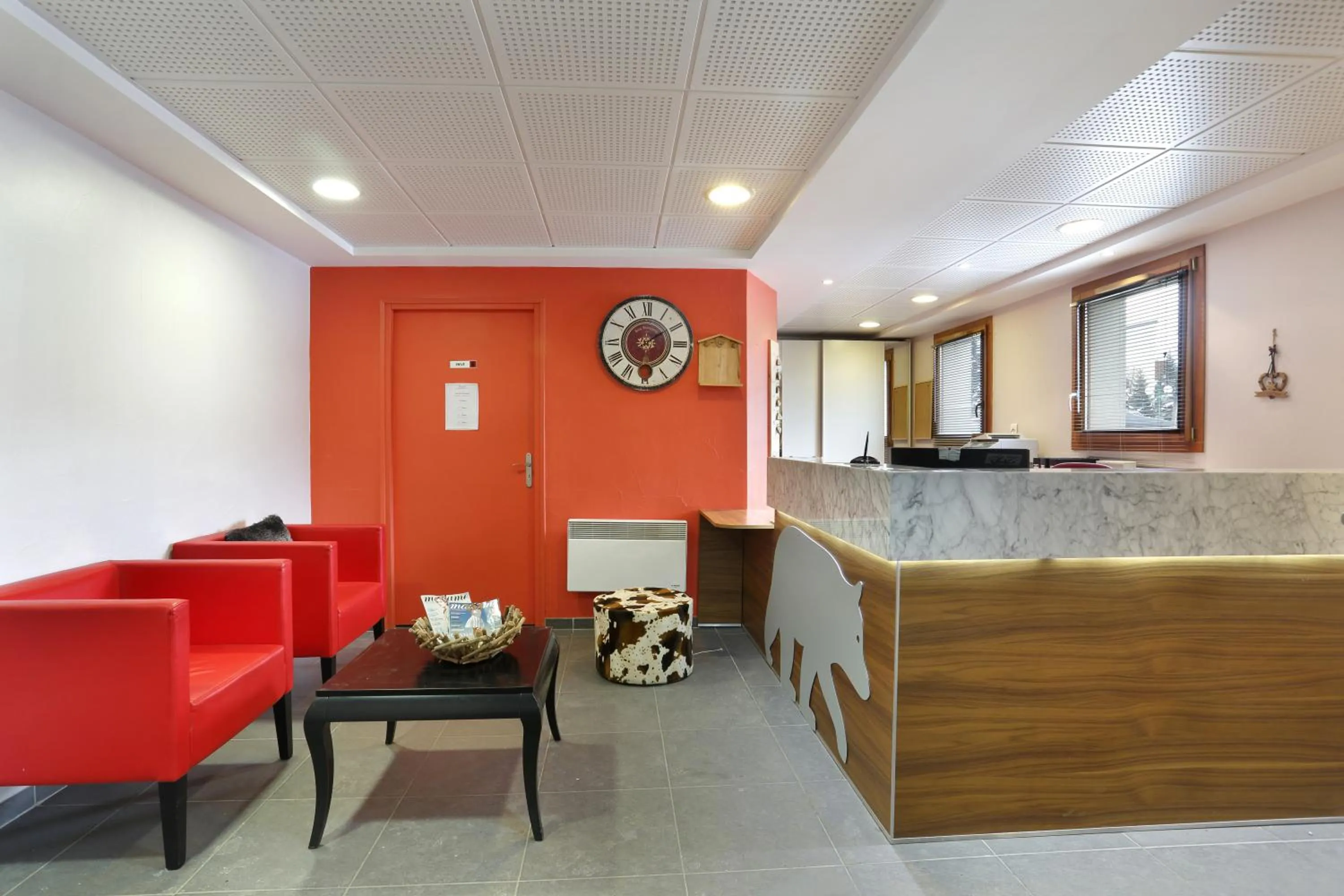 Lobby or reception in Vacancéole - Au Coeur des Ours