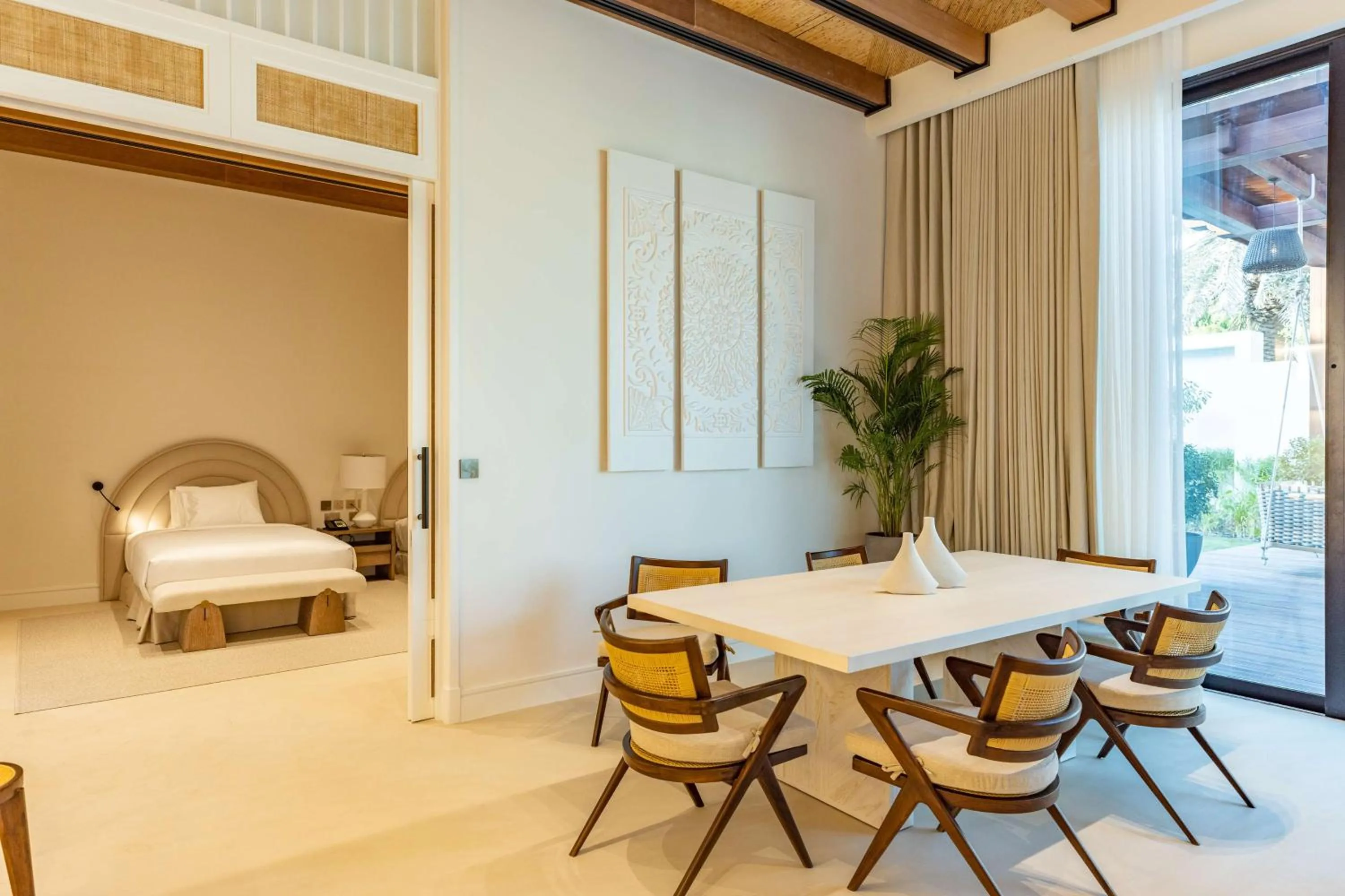 Living room, Bed in Maysan Doha, LXR Hotels & Resorts