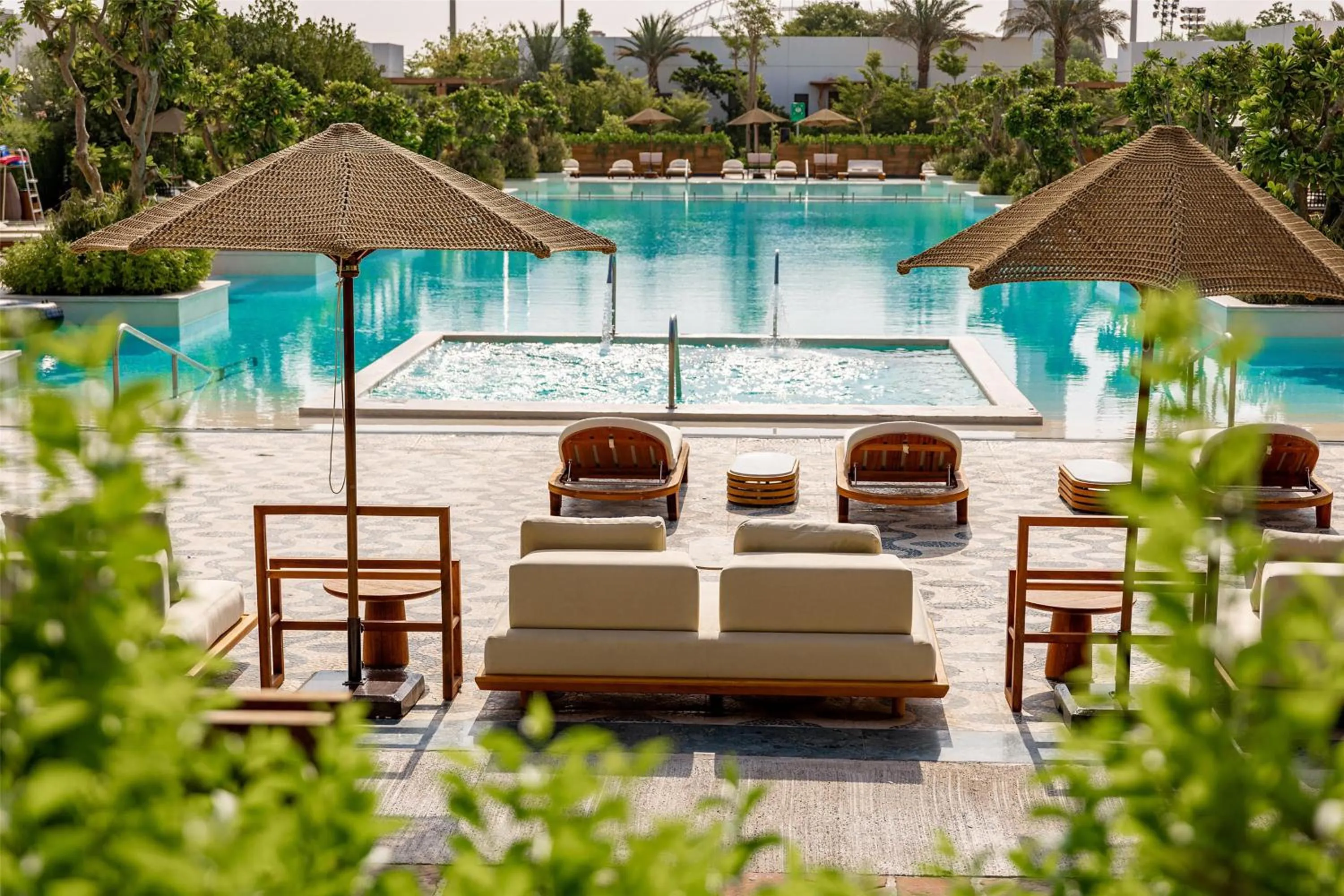 Pool view in Maysan Doha, LXR Hotels & Resorts