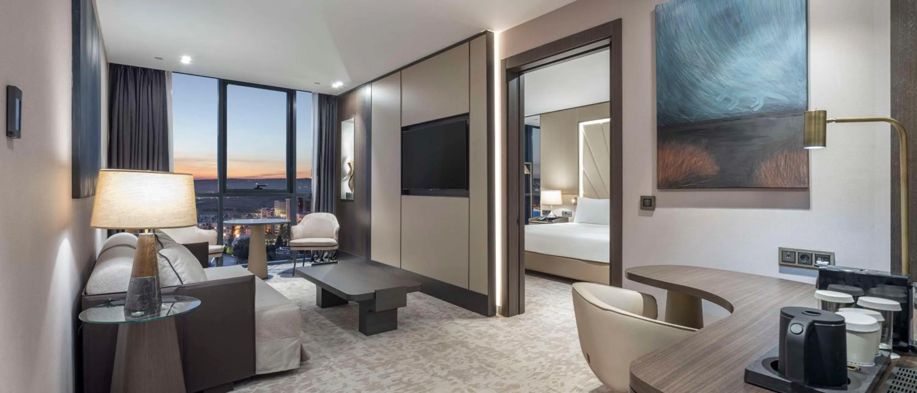 Living room, Bed in DoubleTree by Hilton Sanliurfa