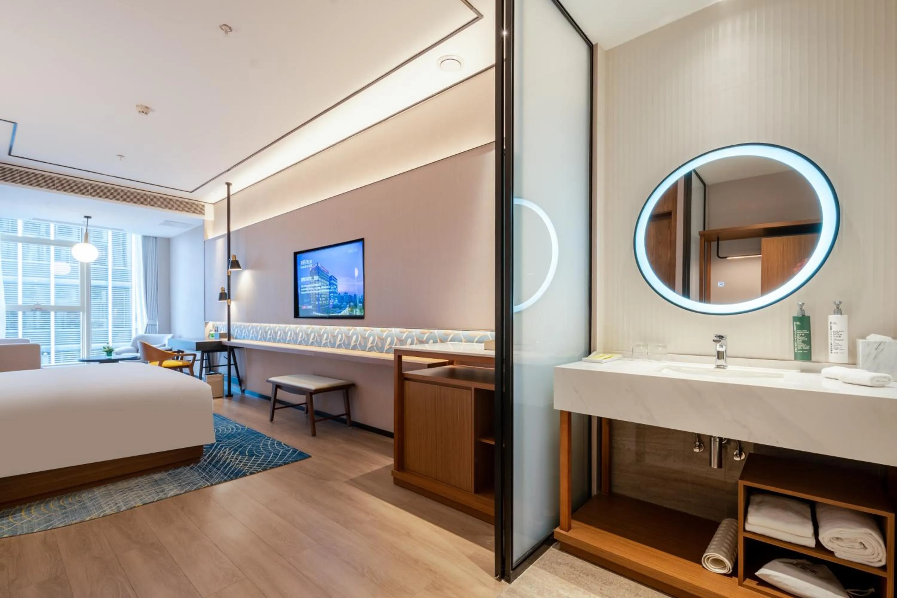 Bed in Hilton Garden Inn Hangzhou Xixi Zijingang