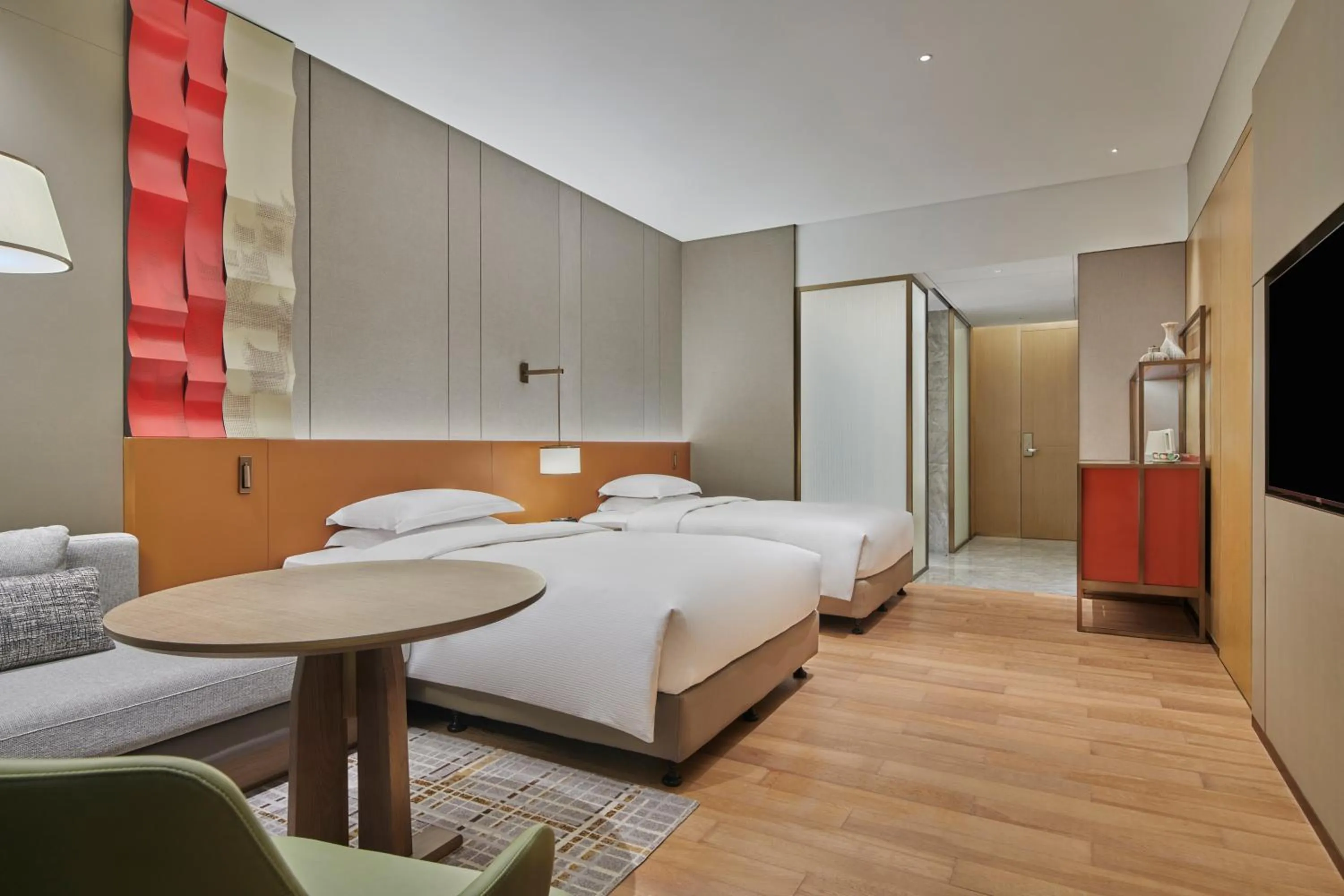 Bedroom, Bed in DoubleTree by Hilton Jiangxi Fuzhou