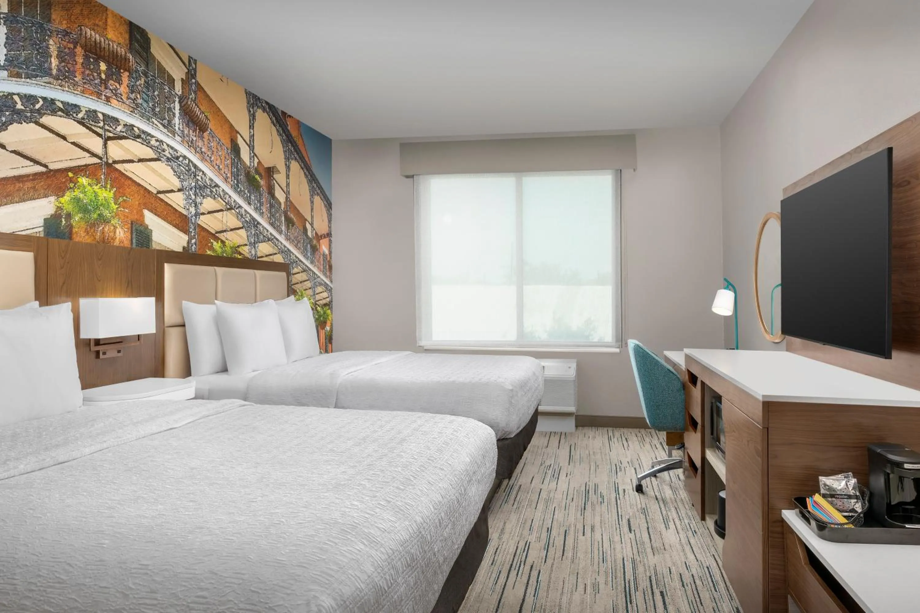 Bedroom, Bed in Hampton Inn New Orleans French Quarter Market Area