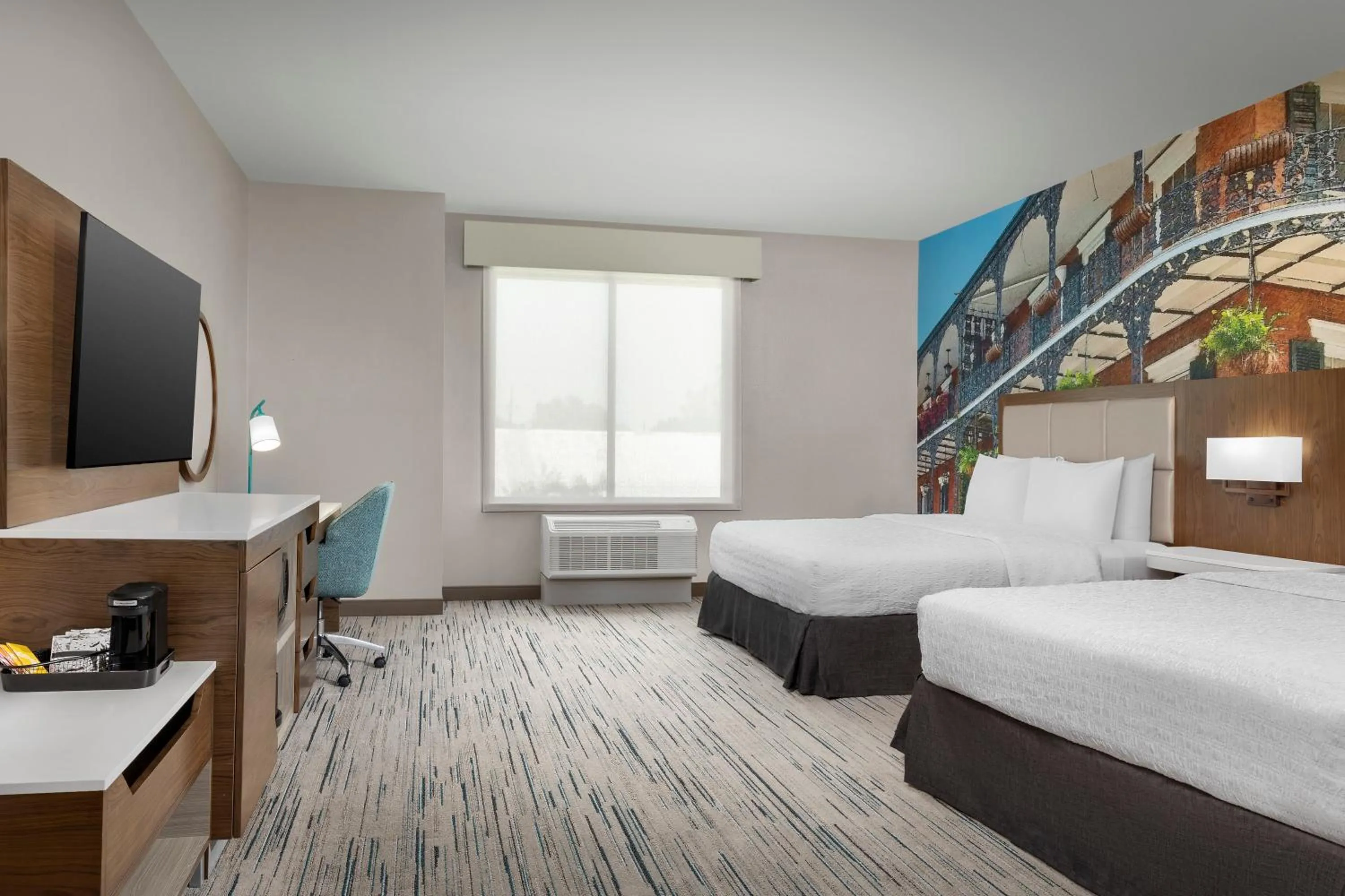 Bedroom, Bed in Hampton Inn New Orleans French Quarter Market Area