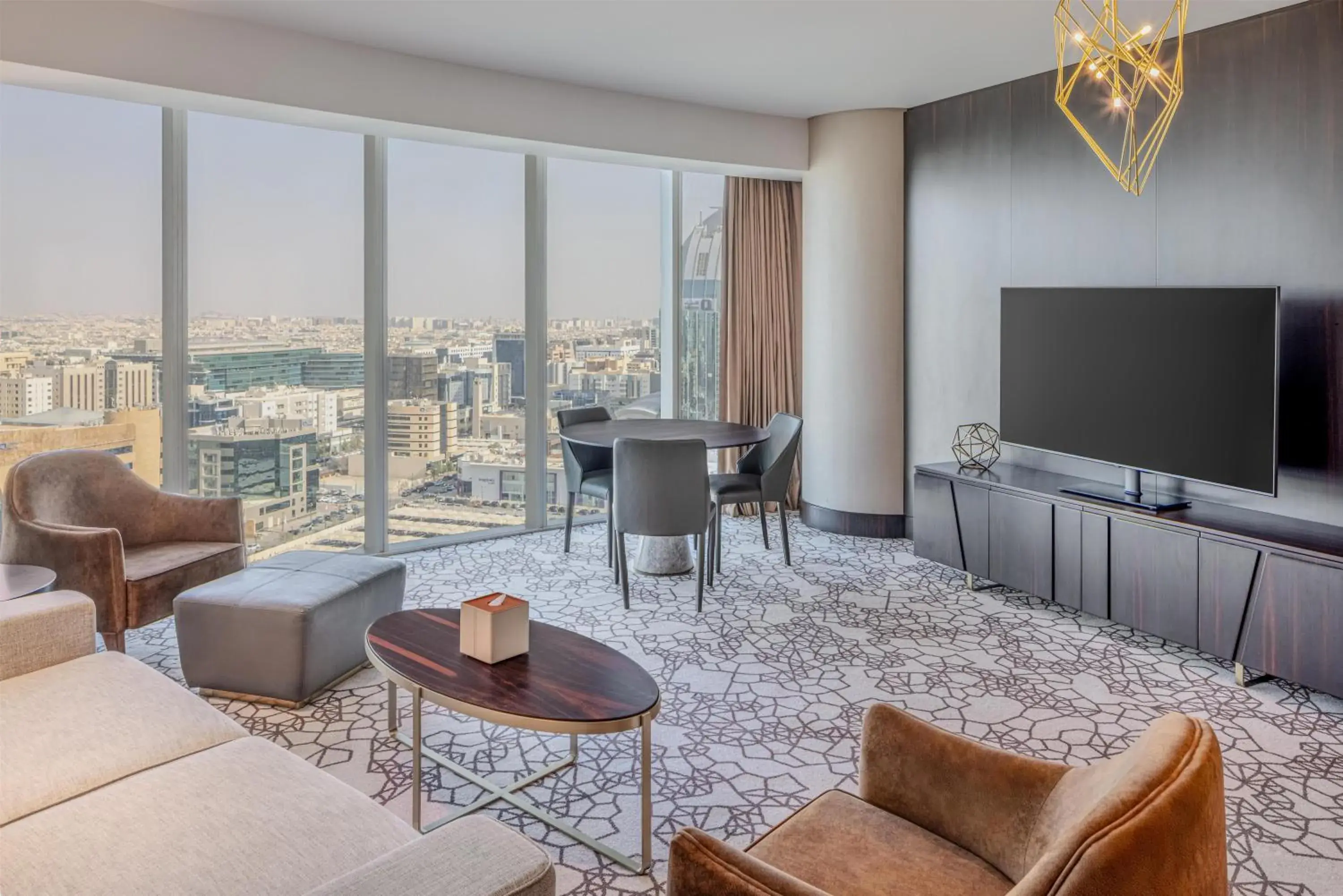 Deluxe One-Bedroom King Suite in Hilton Riyadh Olaya Deluxe One-Bedroom King Suite in Hilton Riyadh Olaya