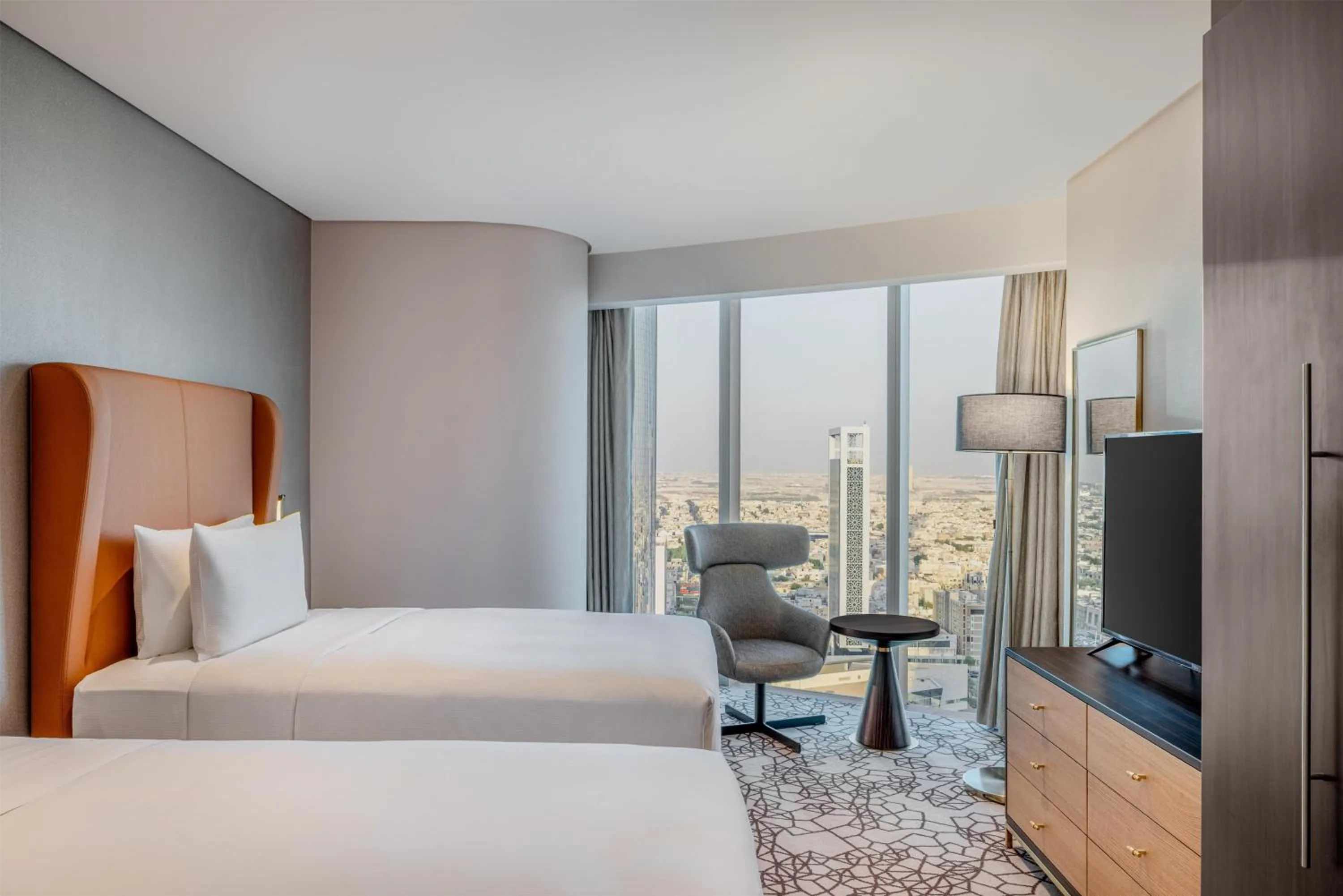 Bed in Hilton Riyadh Olaya