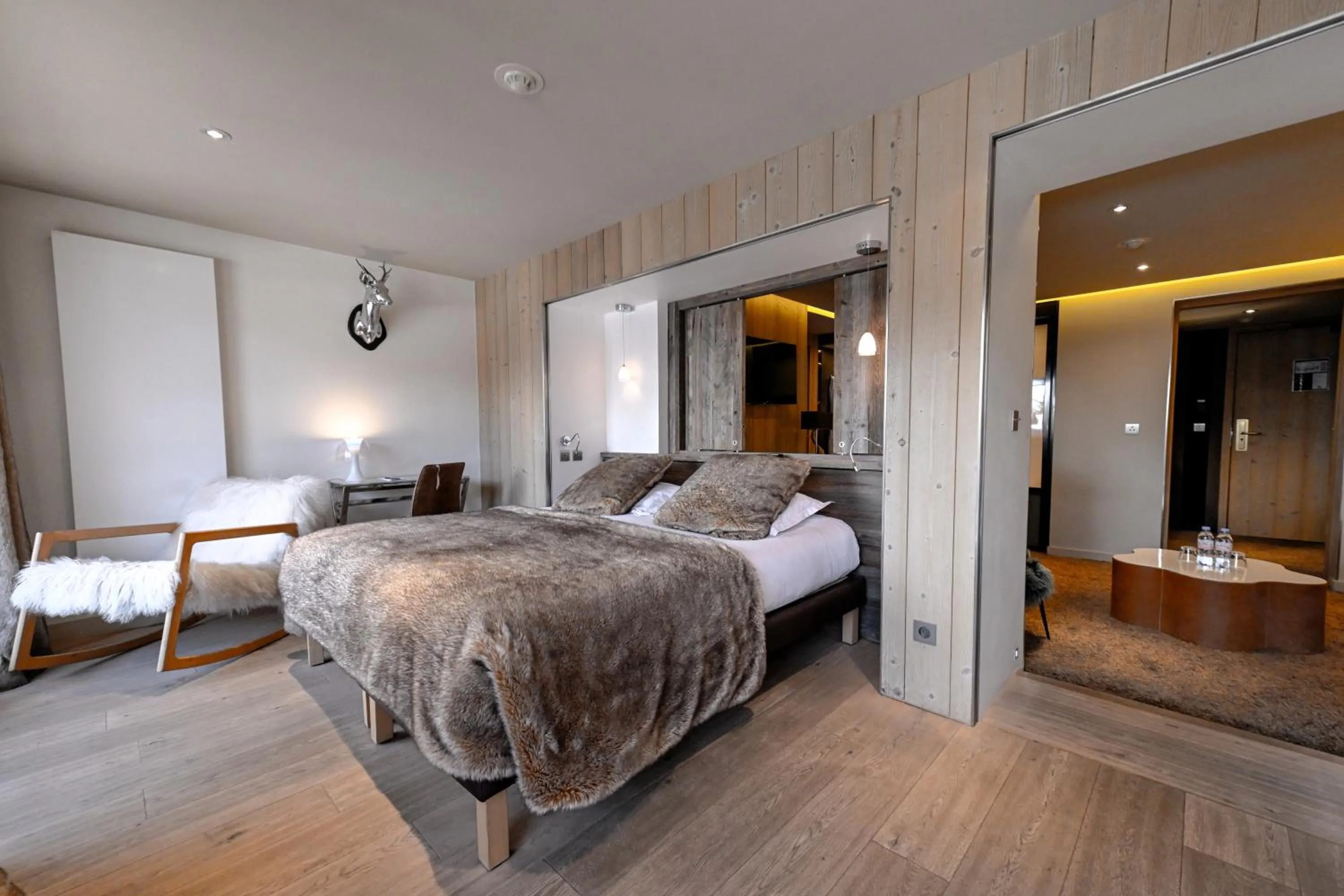 Bed in Hotel Tsanteleina