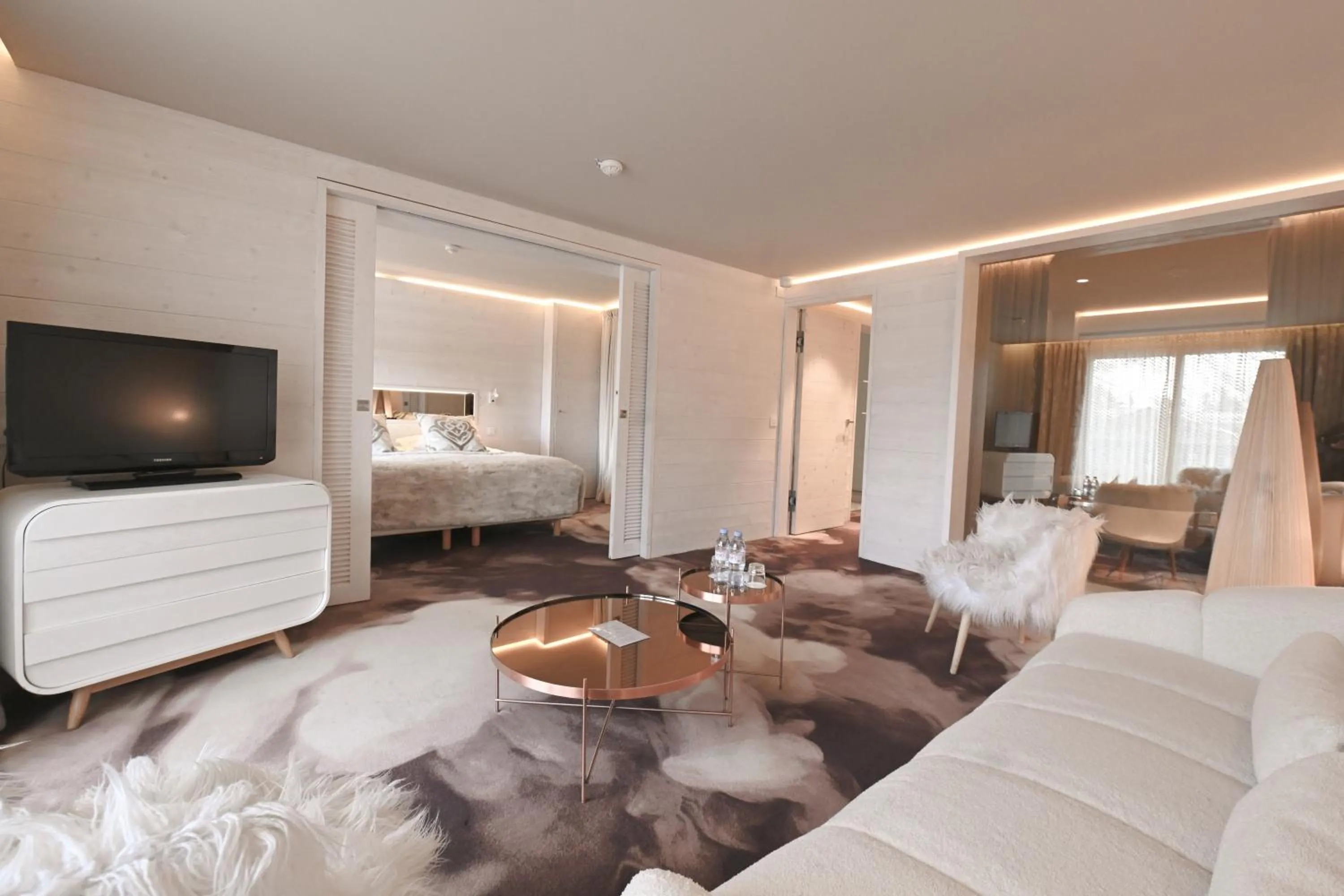 Bed in Hotel Tsanteleina