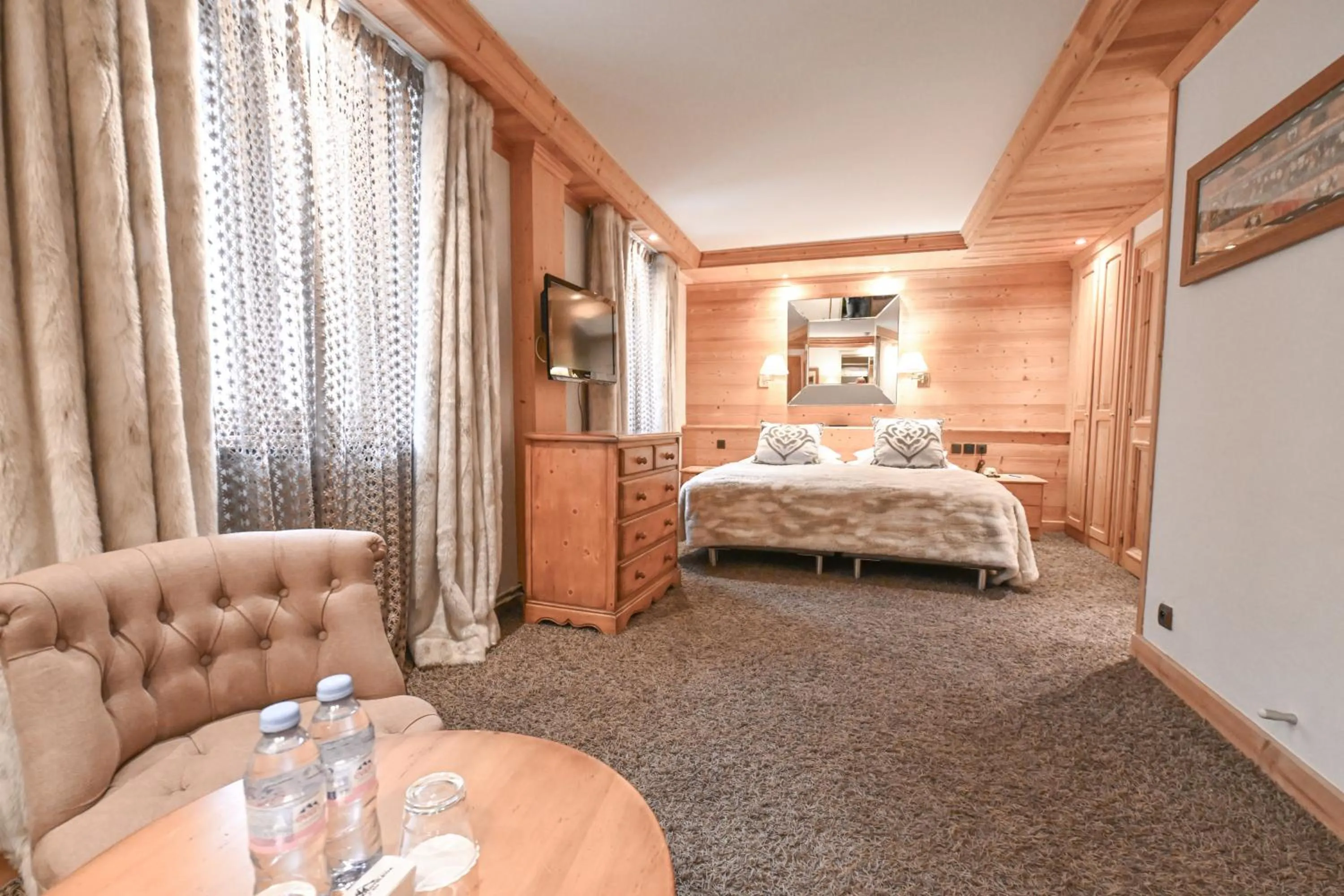 Bed in Hotel Tsanteleina