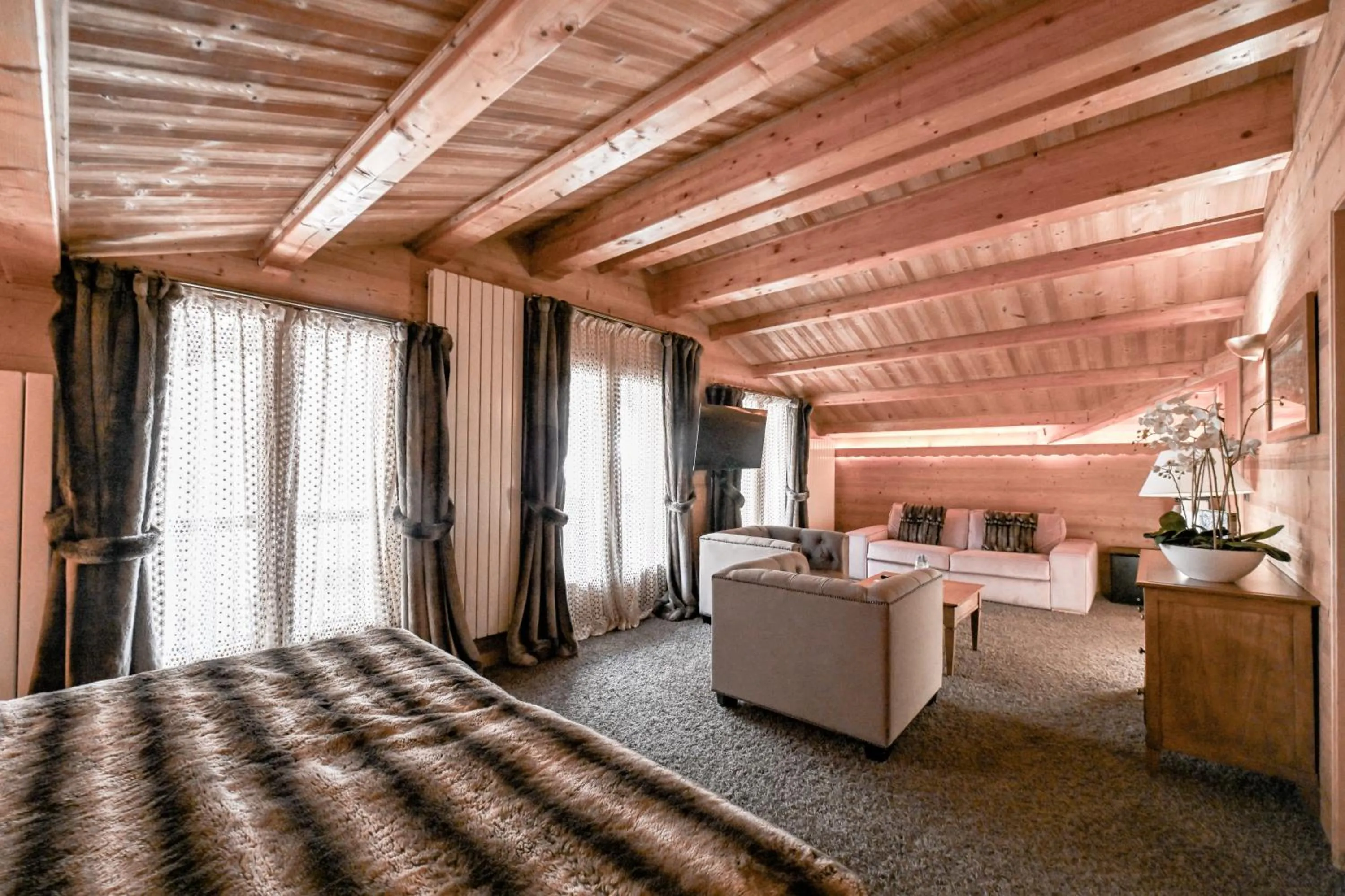 Bed in Hotel Tsanteleina