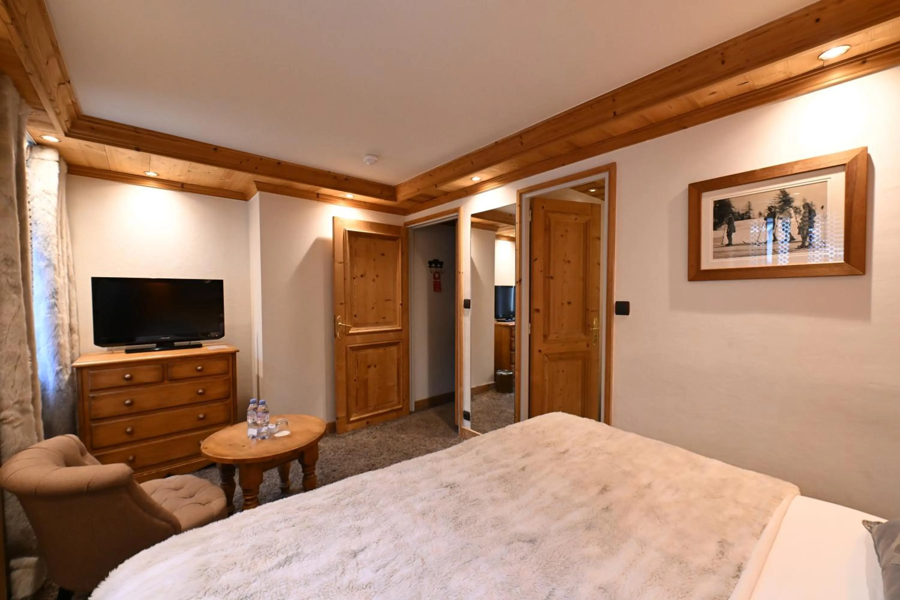 Bed in Hotel Tsanteleina