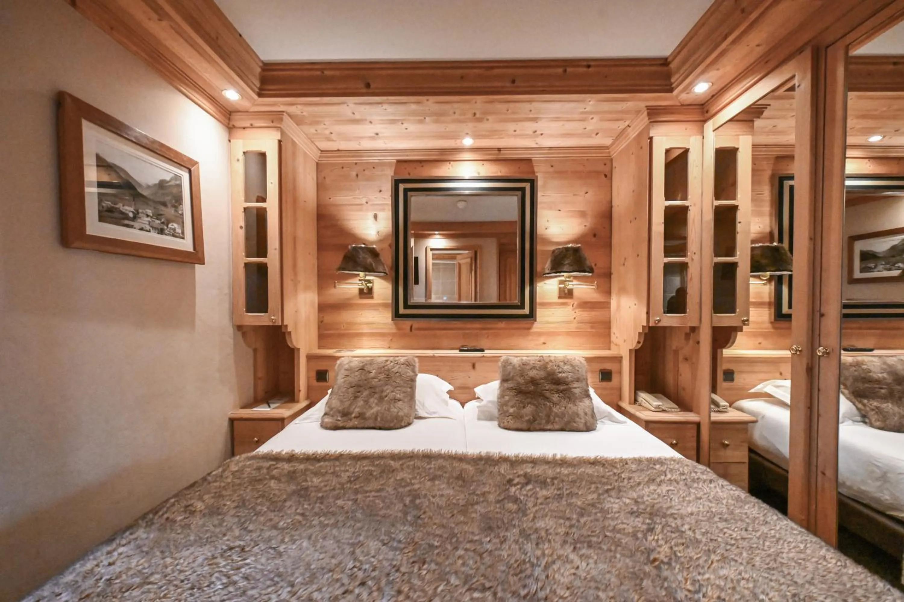 Bed in Hotel Tsanteleina