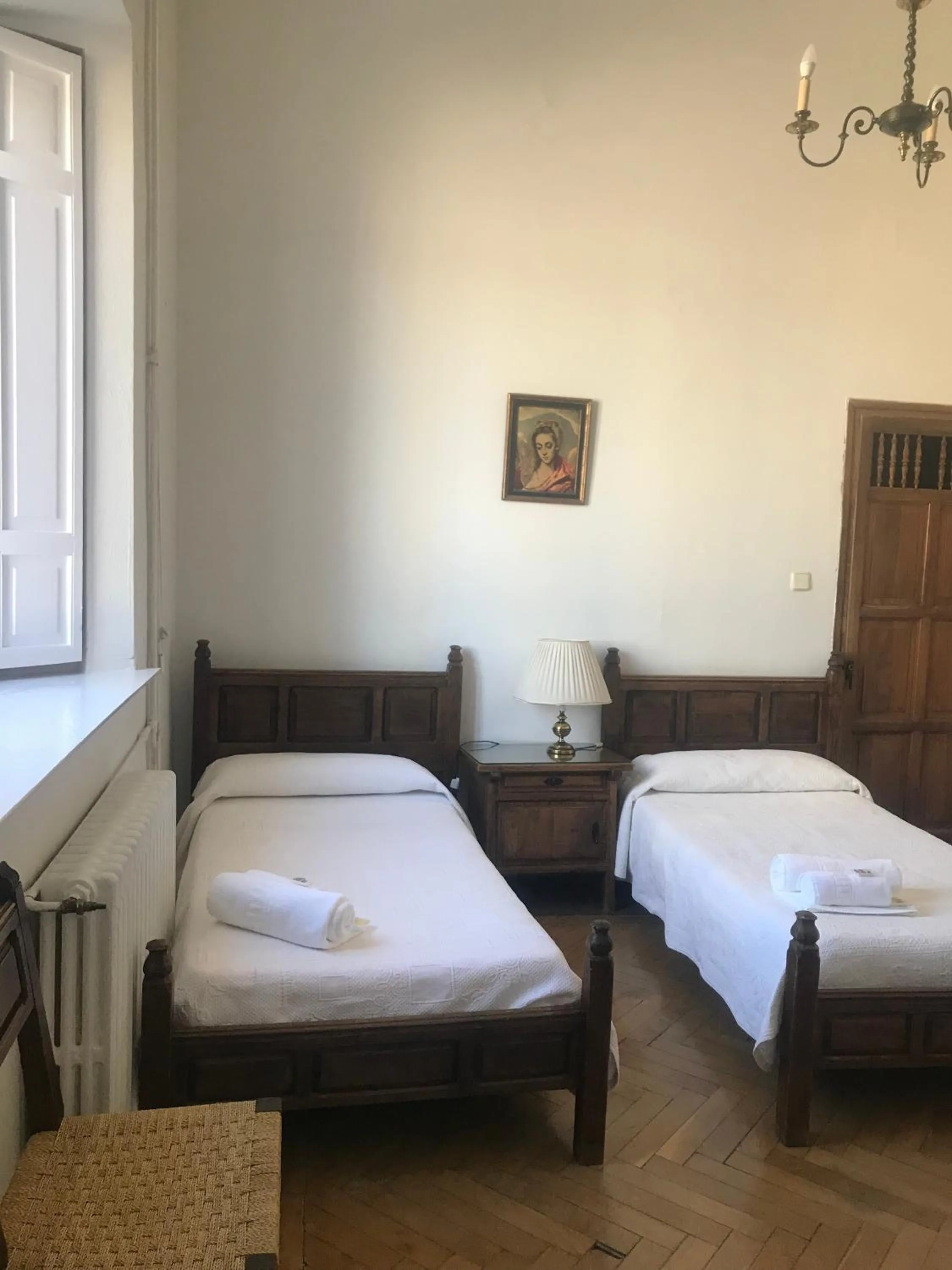 Bed in Hospedería Santa Cruz