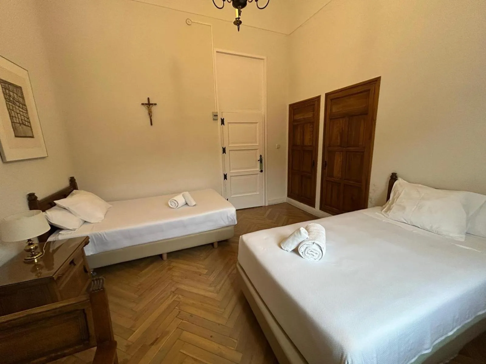 Bed in Hospedería Santa Cruz