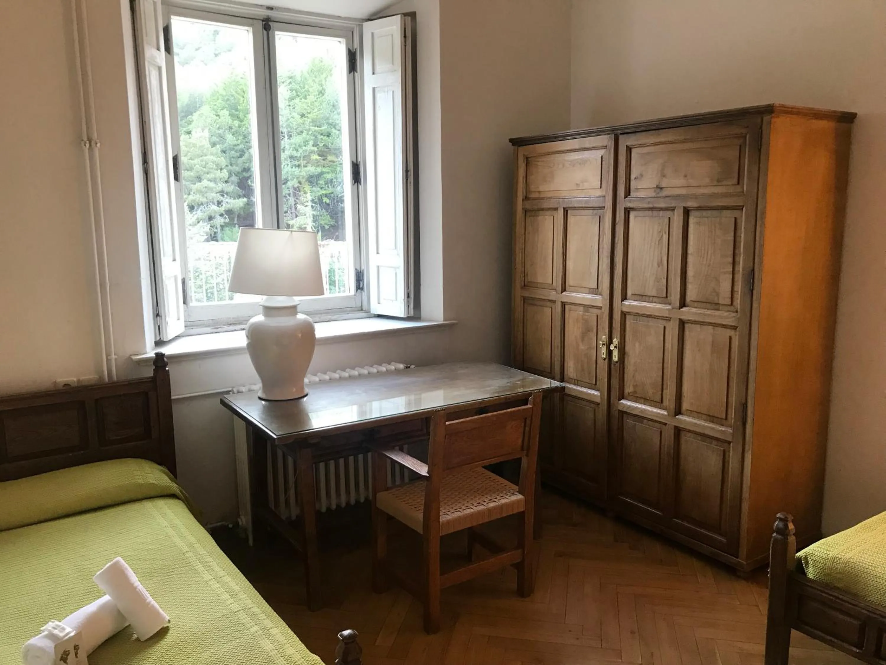 Bed in Hospedería Santa Cruz