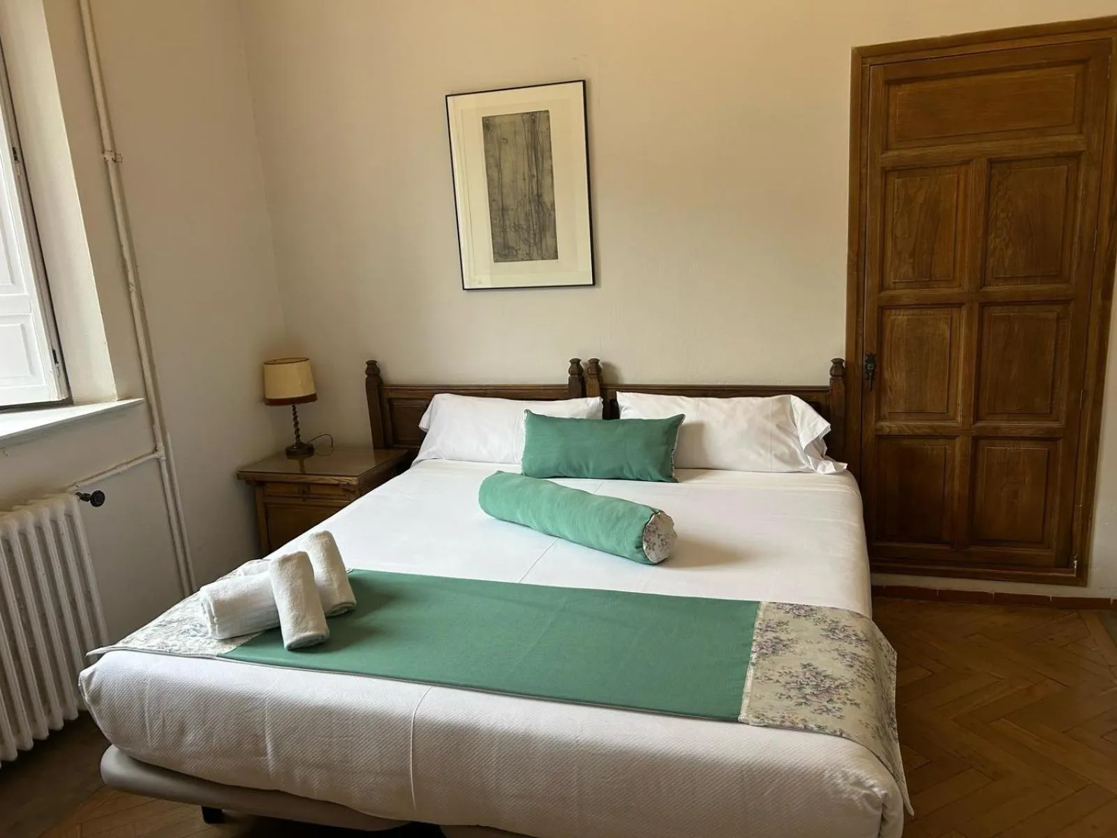 Bed in Hospedería Santa Cruz