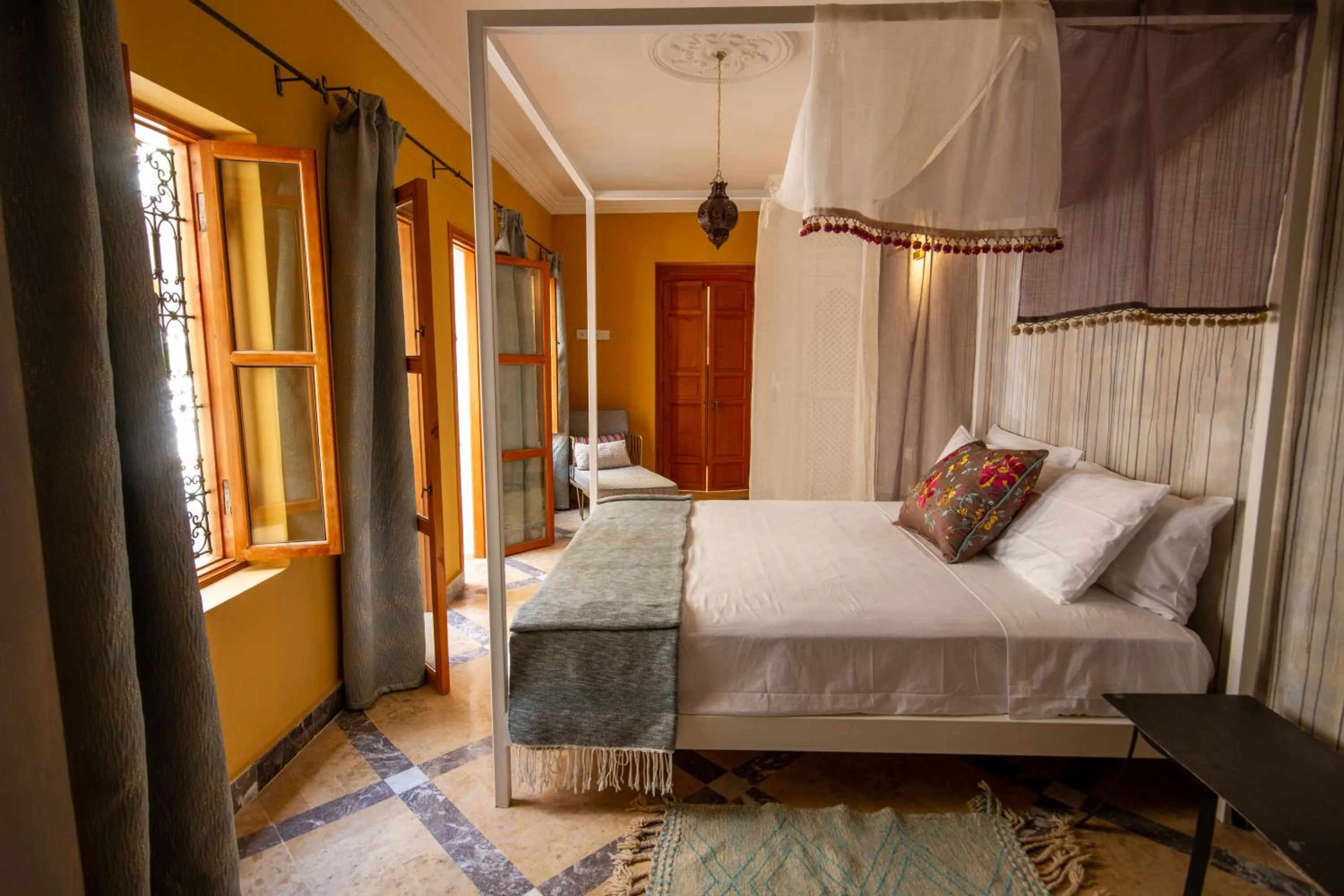 Bed in Riad SofYan & Spa
