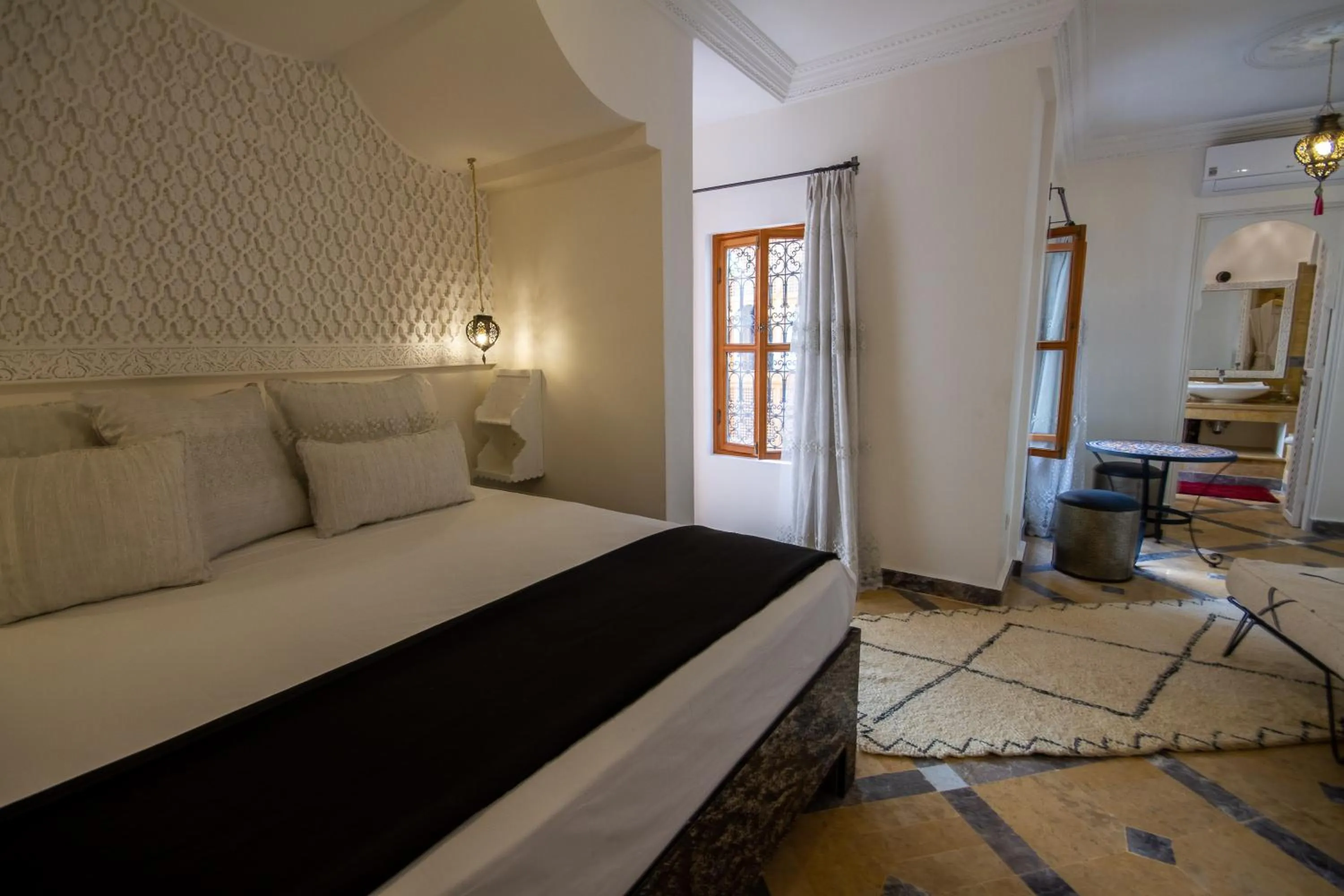 Bed in Riad SofYan & Spa