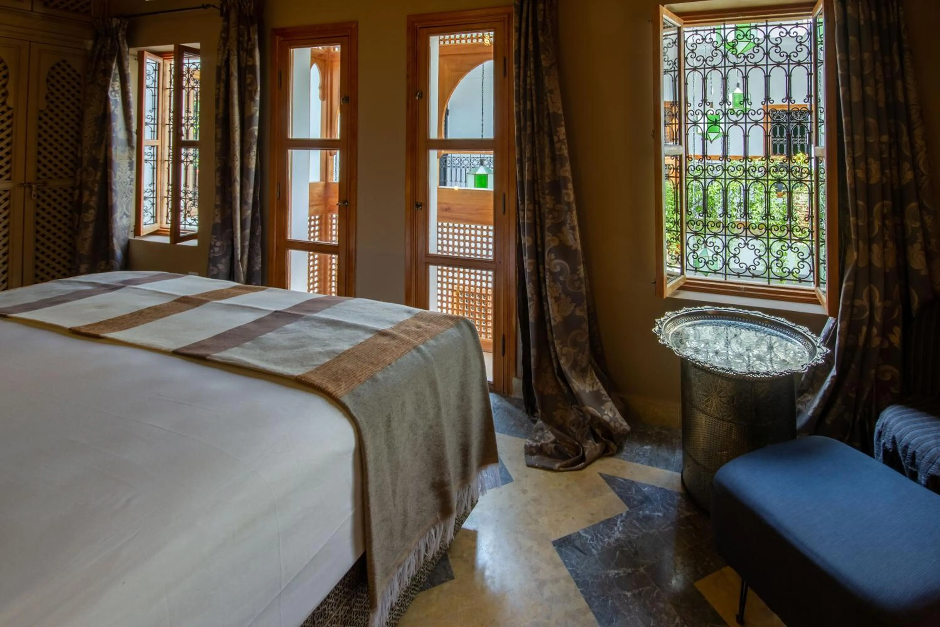Bed in Riad SofYan & Spa