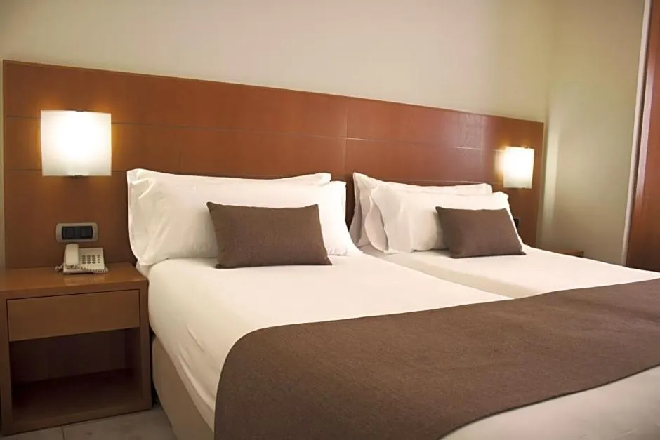 Bed in Hotel Principe Paz