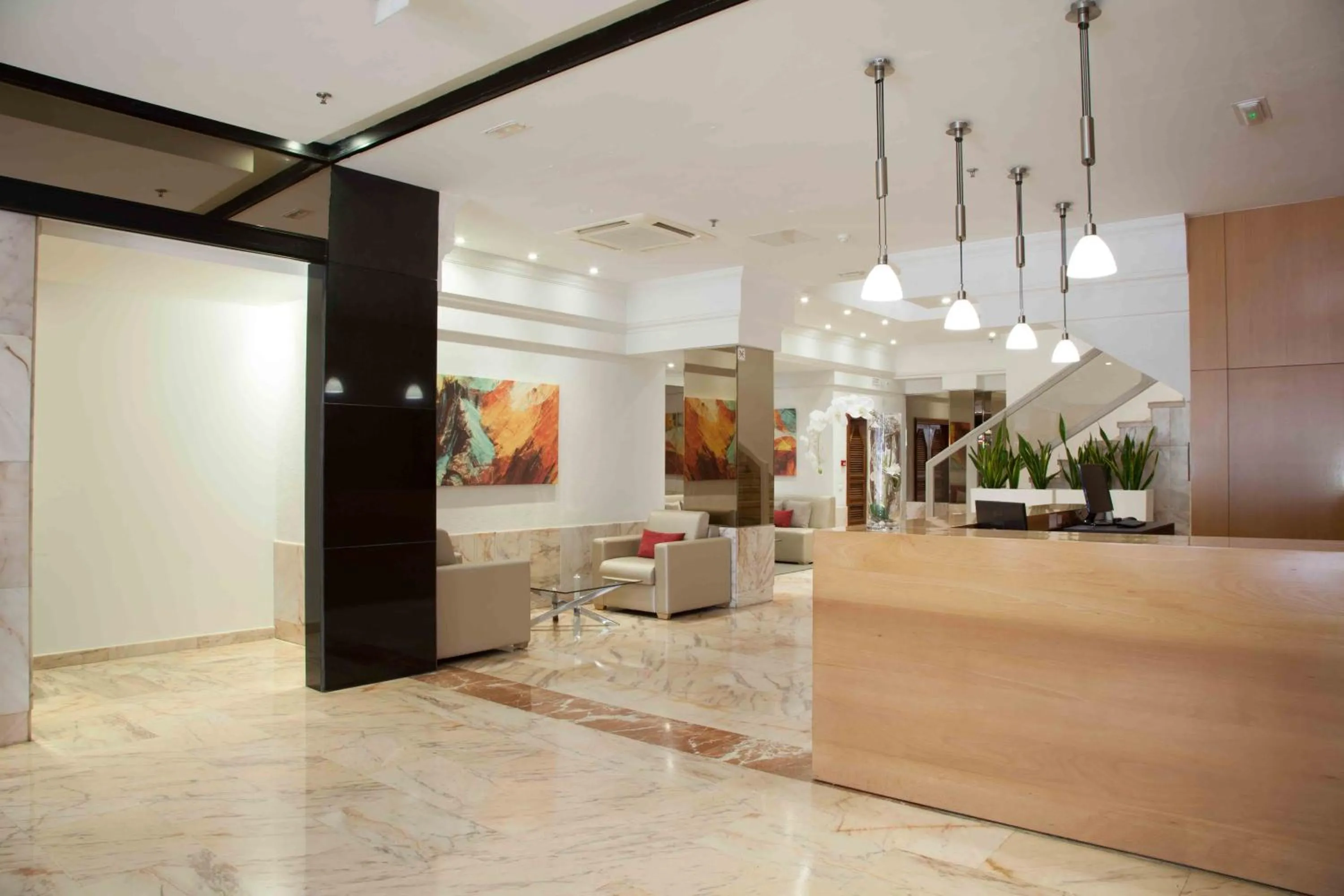 Lobby or reception in Hotel Principe Paz