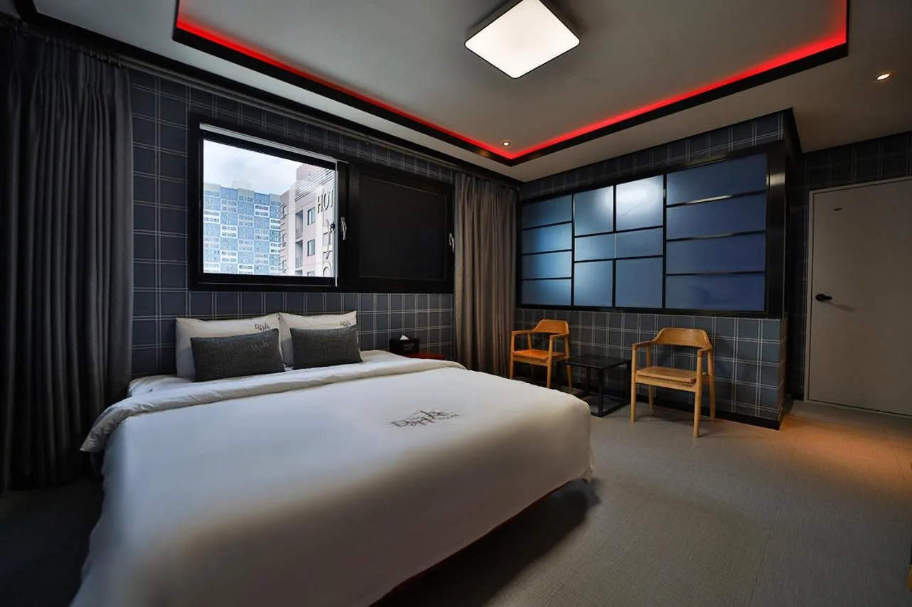 Bed in Hotel Danube Seomyeon