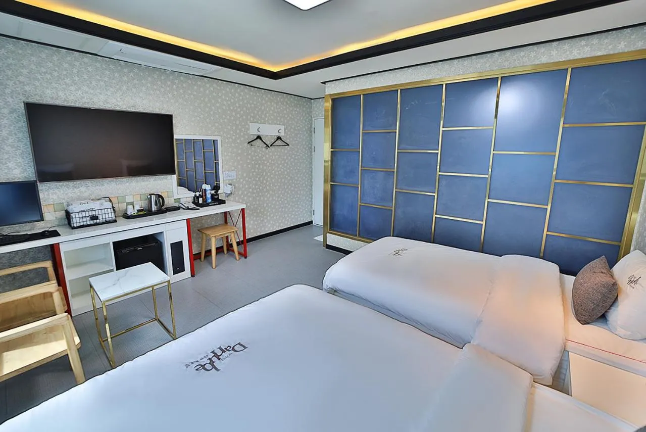 Bed in Hotel Danube Seomyeon