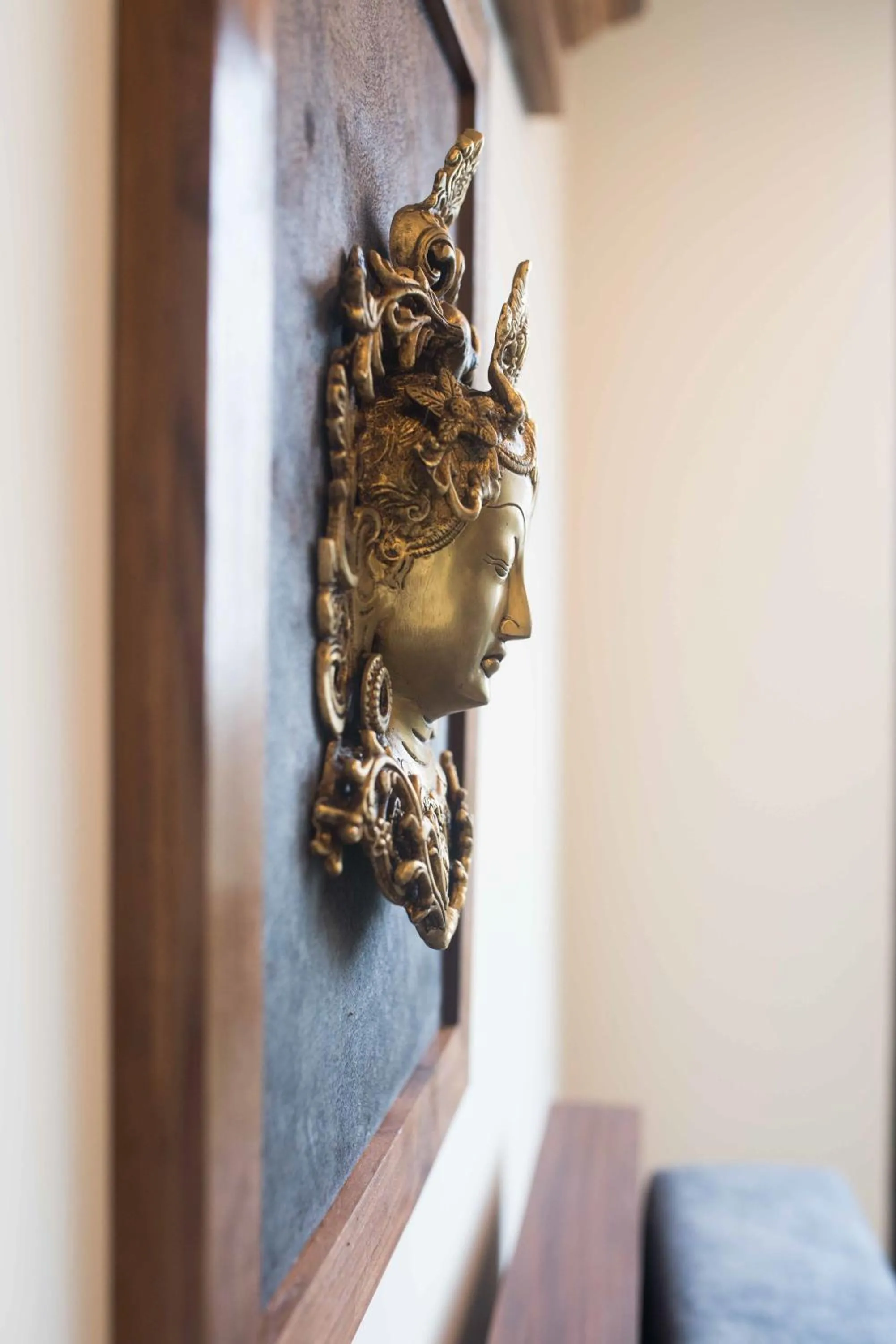 Decorative detail in Tree of Life Indra Mandala Hotel, Gangtok