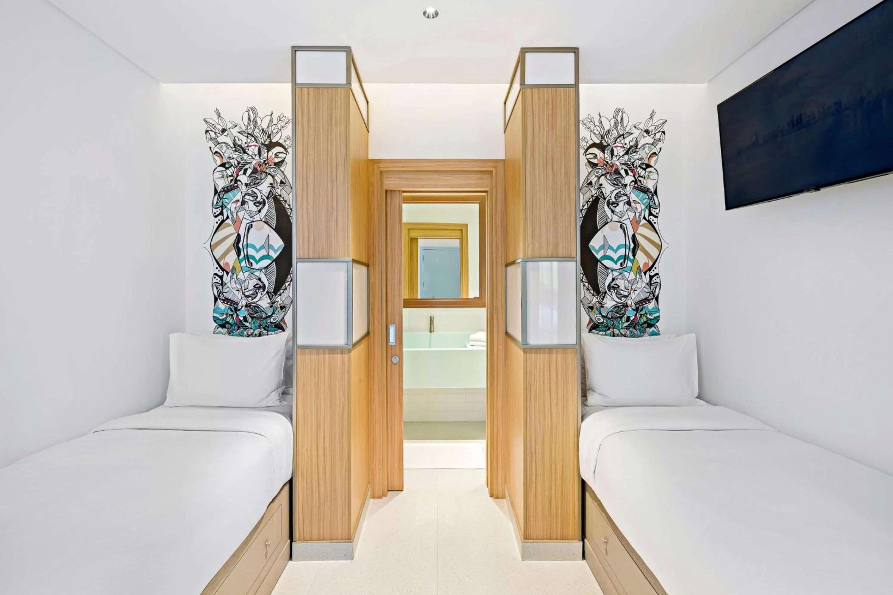 Bed in Fuwairit Kite Beach, Tapestry Collection By Hilton