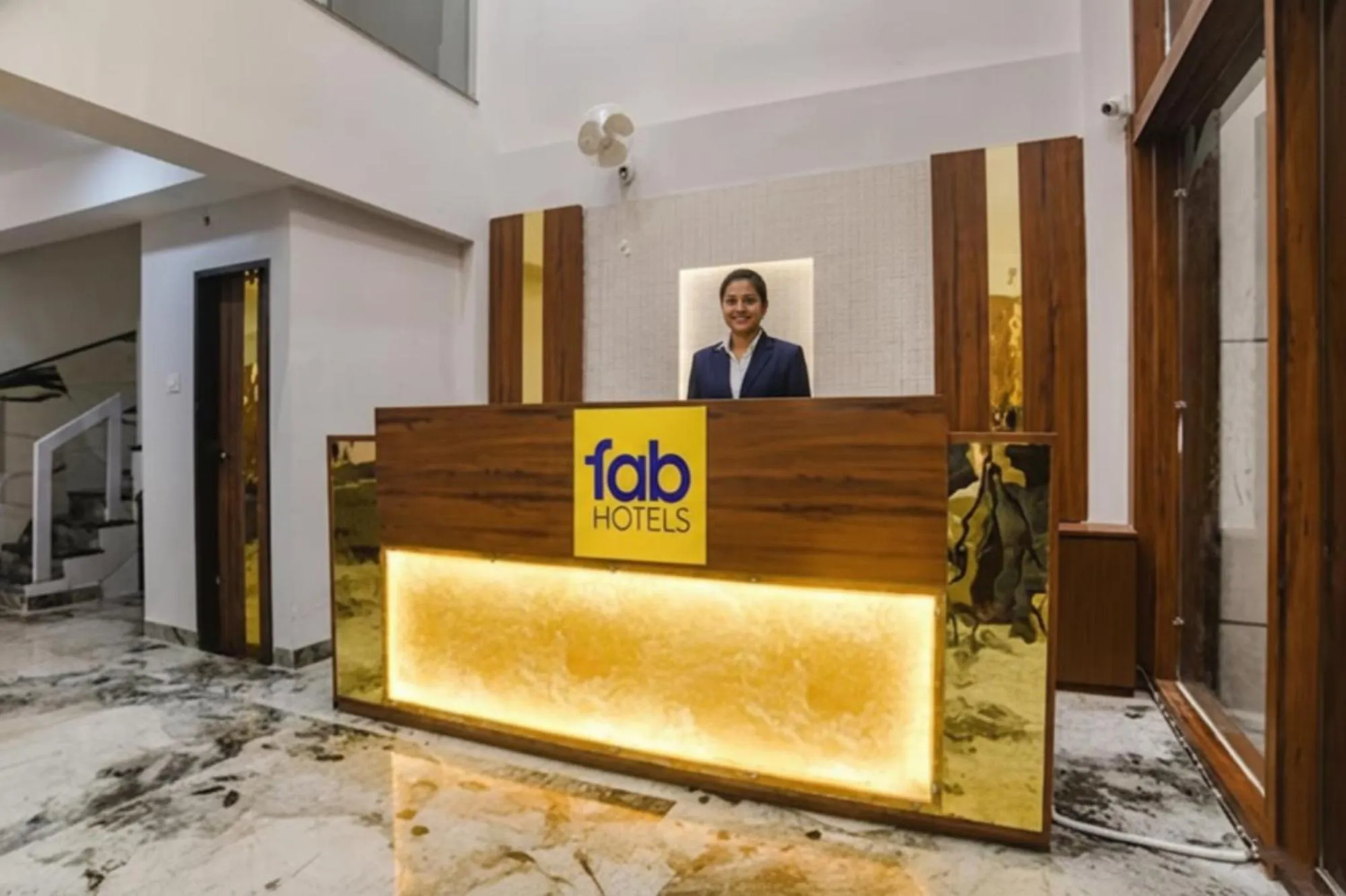 Lobby or reception in FabHotel Elite Residency