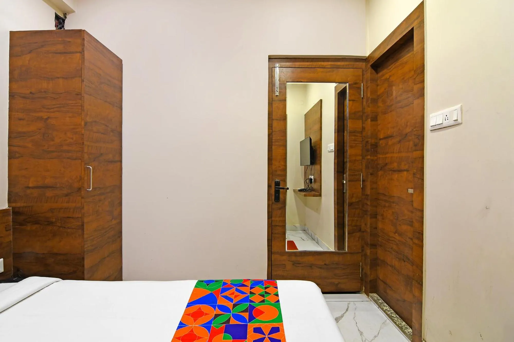 Bed in FabHotel Dak Plaza - Nr Axis Mall