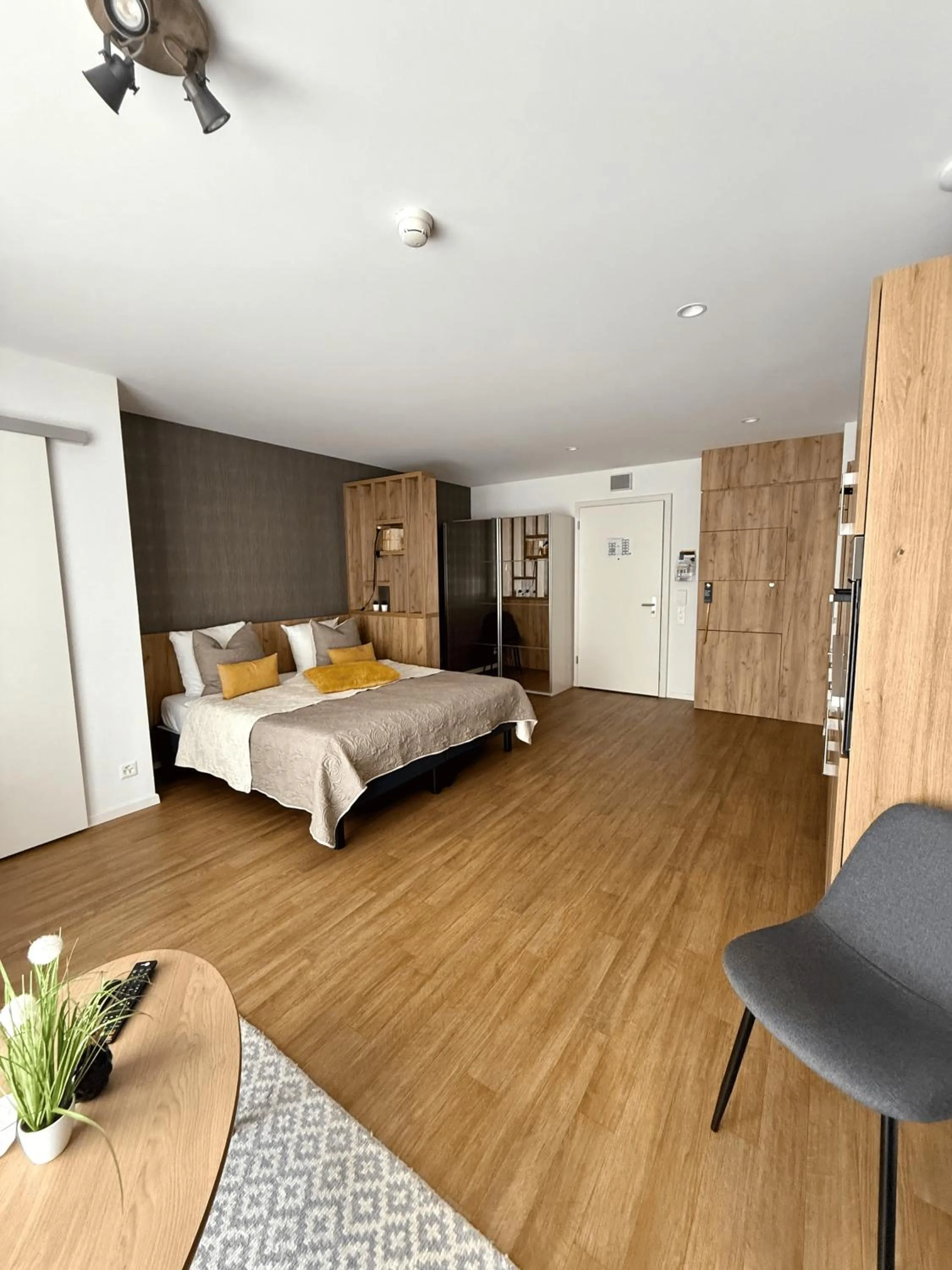 Bed in Alp Art Hotel Monthey