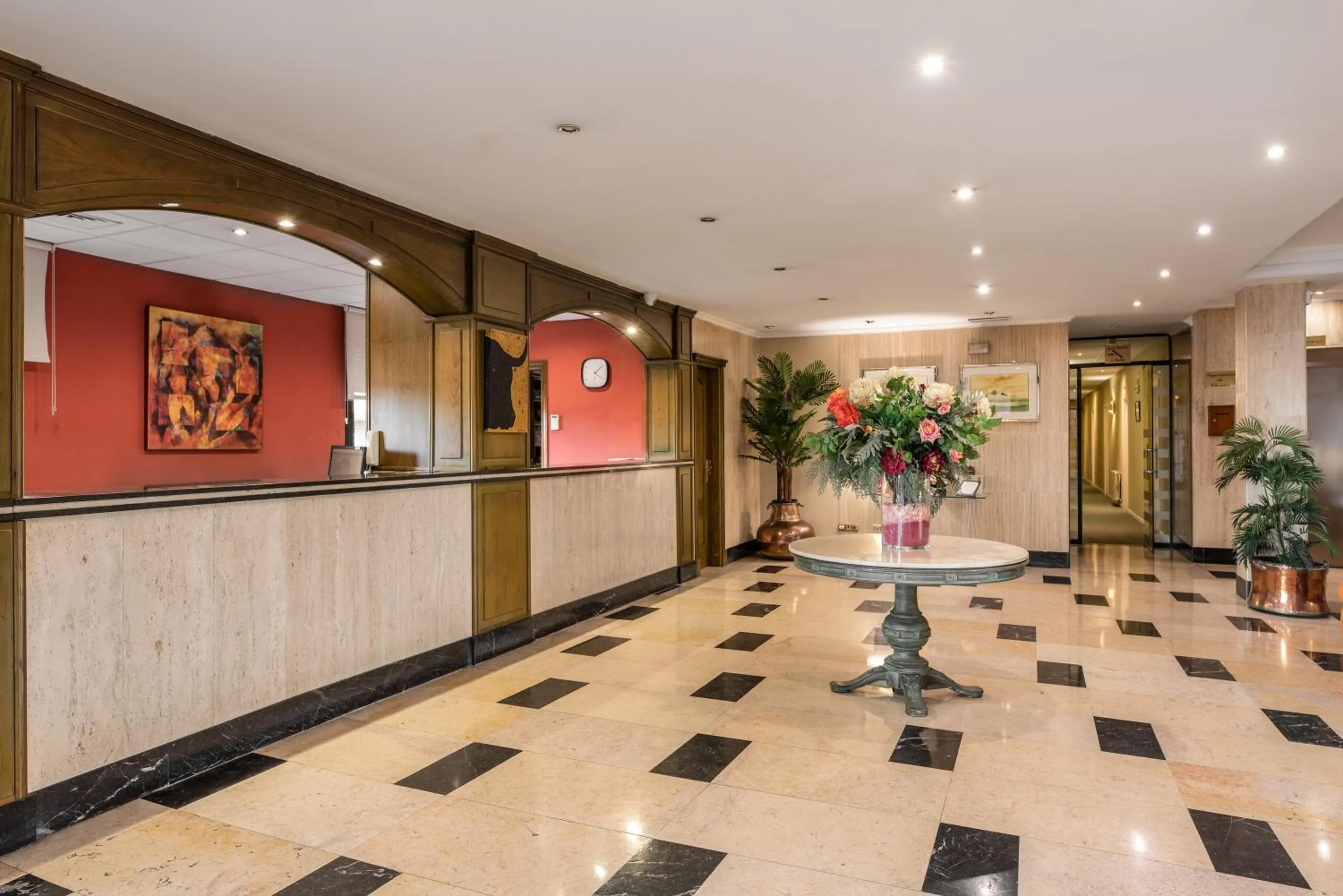 Lobby or reception in Hotel Rio Badajoz