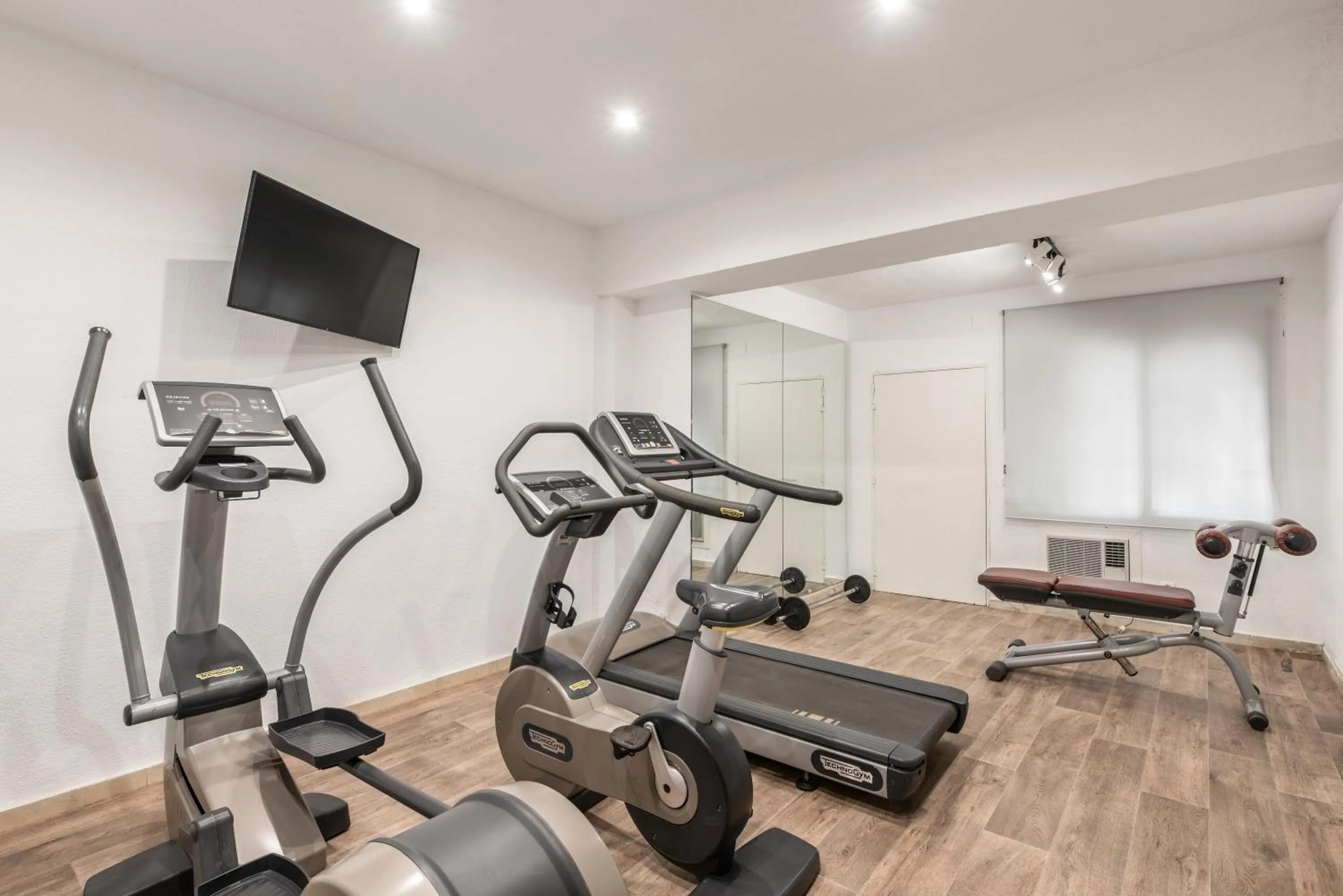 Fitness centre/facilities in Hotel Rio Badajoz