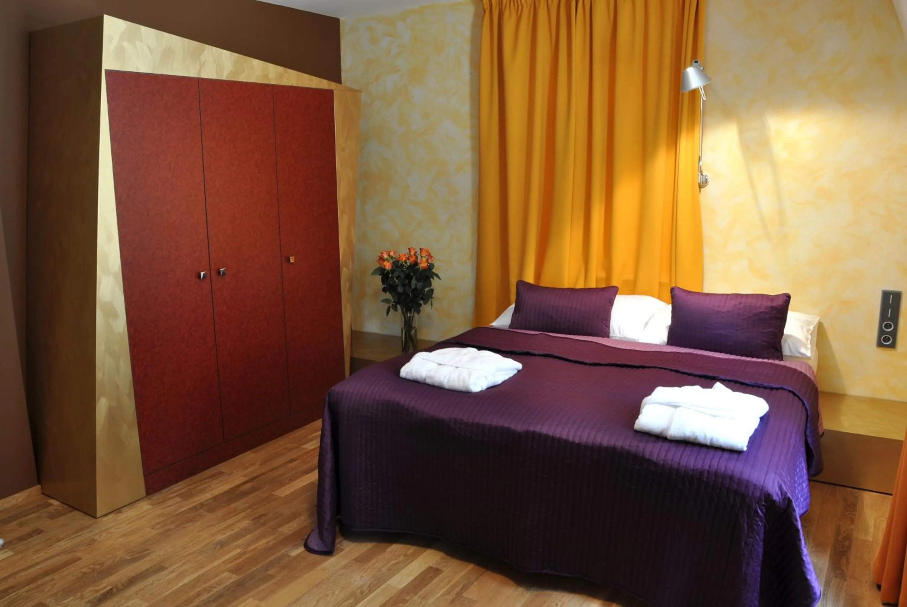 Bed in Hotel Kokořín