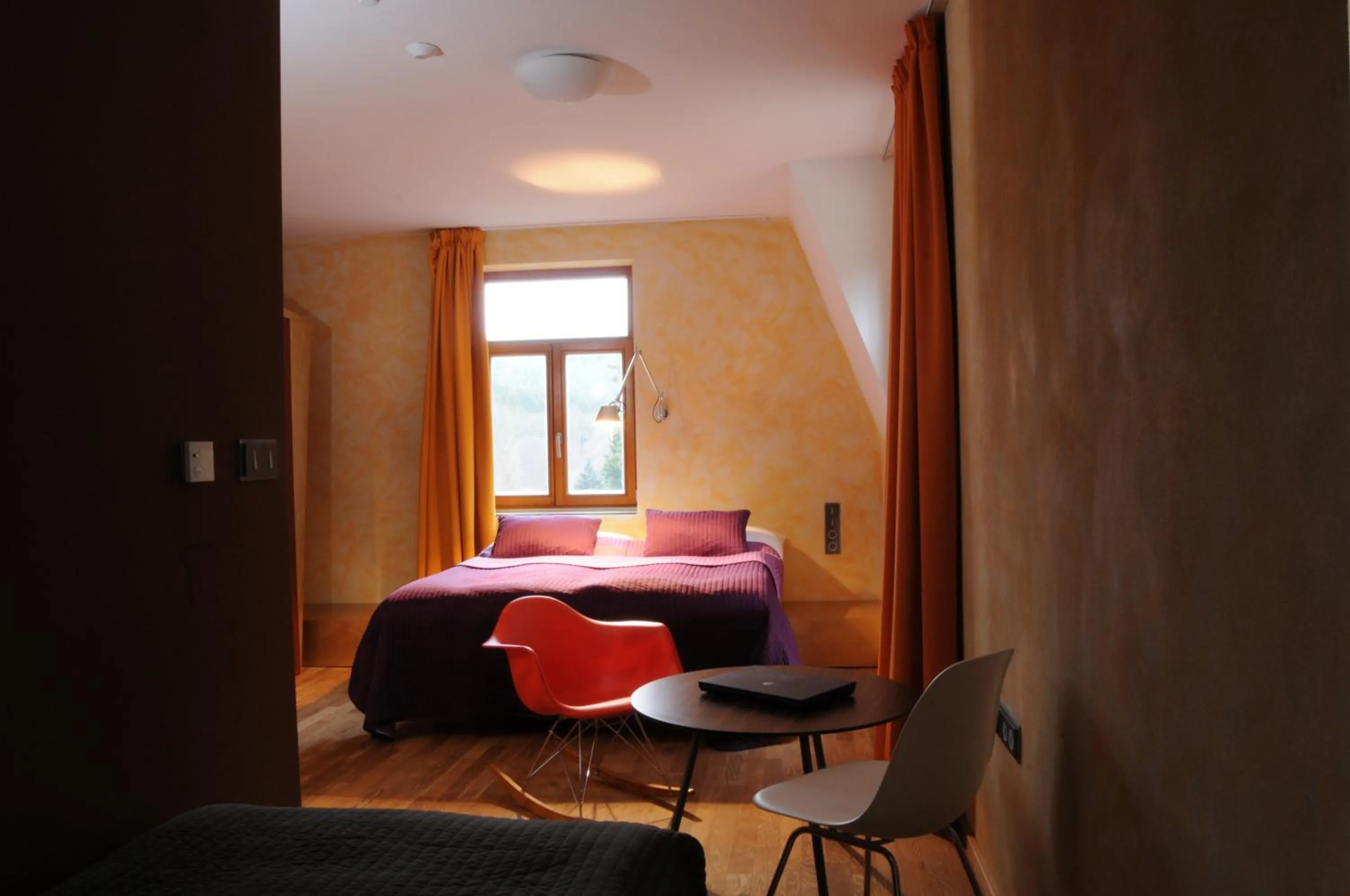 Bed in Hotel Kokořín