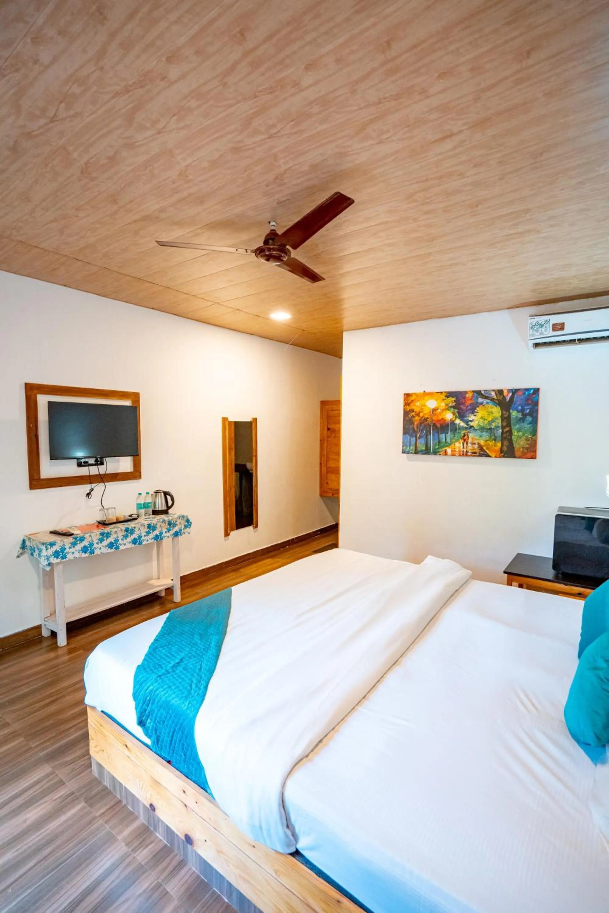 Bed in White Truffle Resort, Arambol