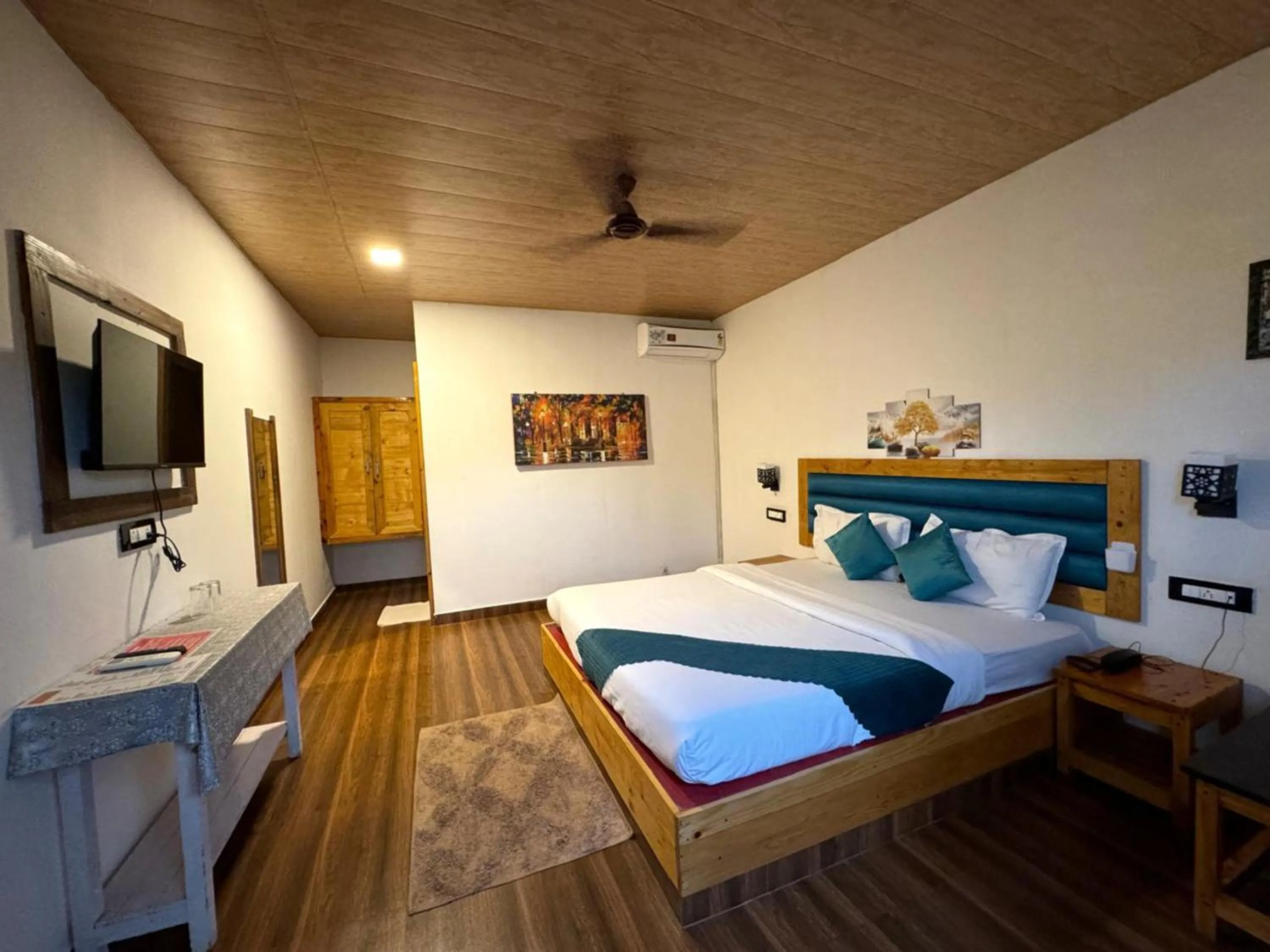 Bed in White Truffle Resort, Arambol