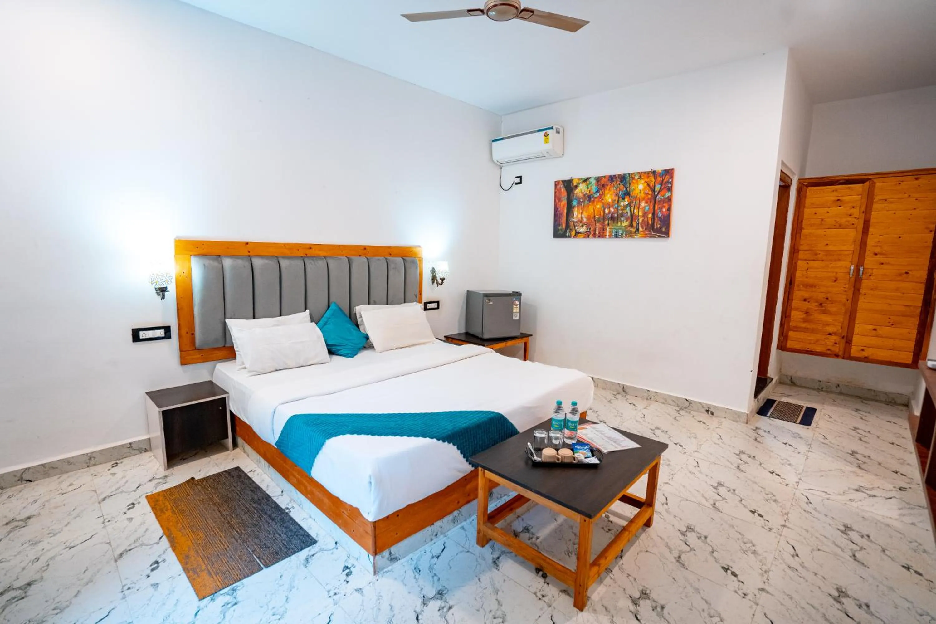 Bed in White Truffle Resort, Arambol