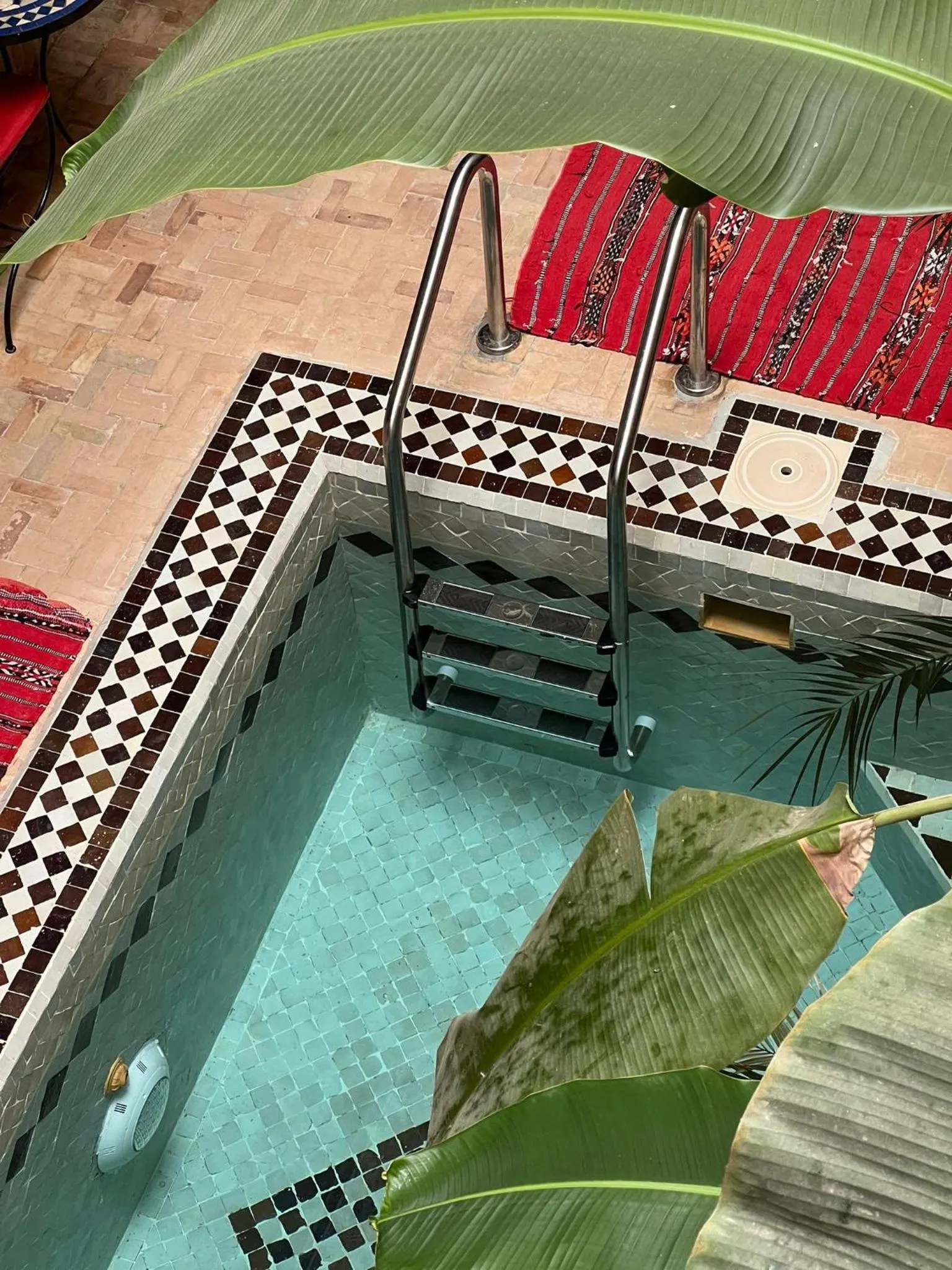 Pool view in Riad Hugo