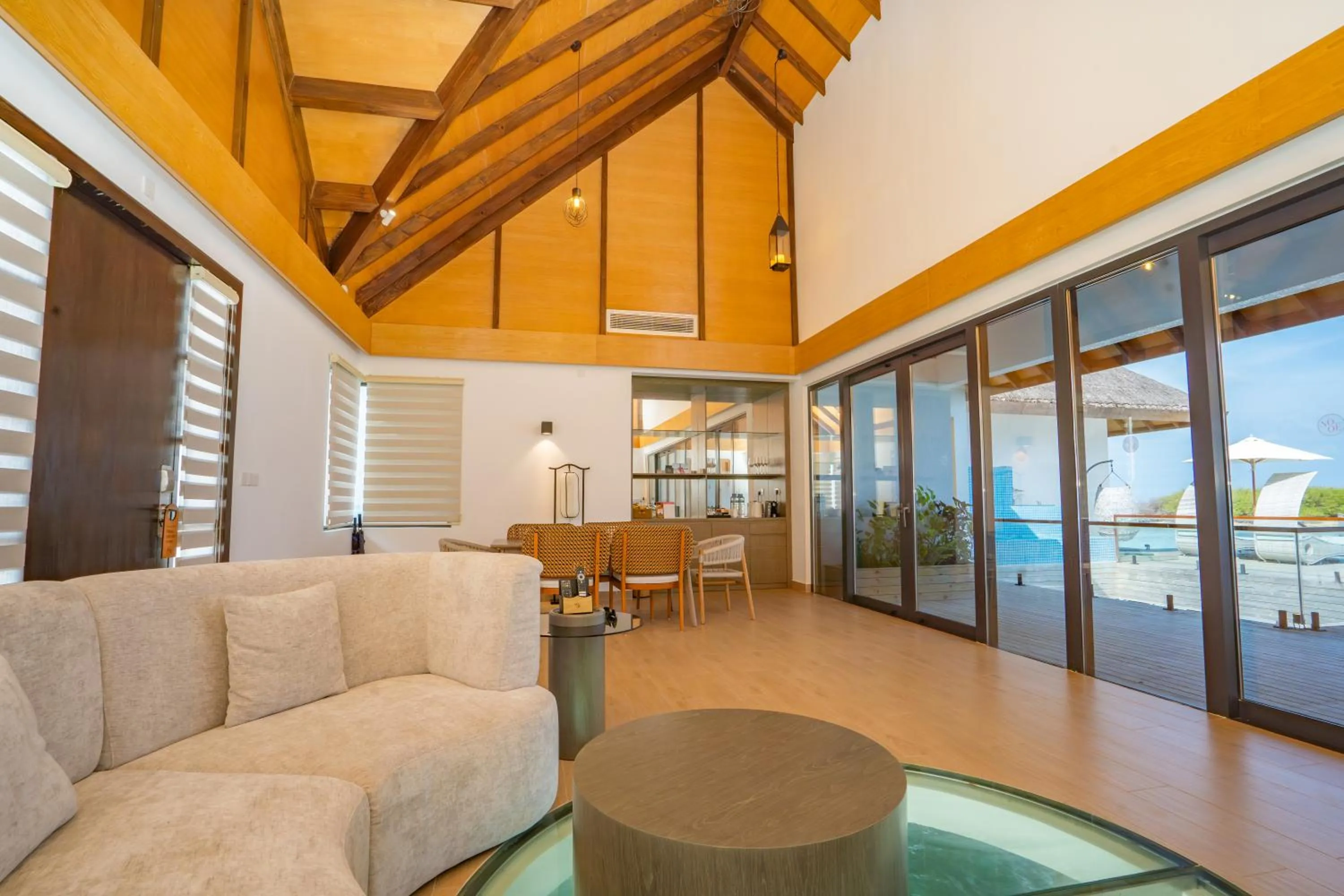 Living room in NOOE Maldives Kunaavashi