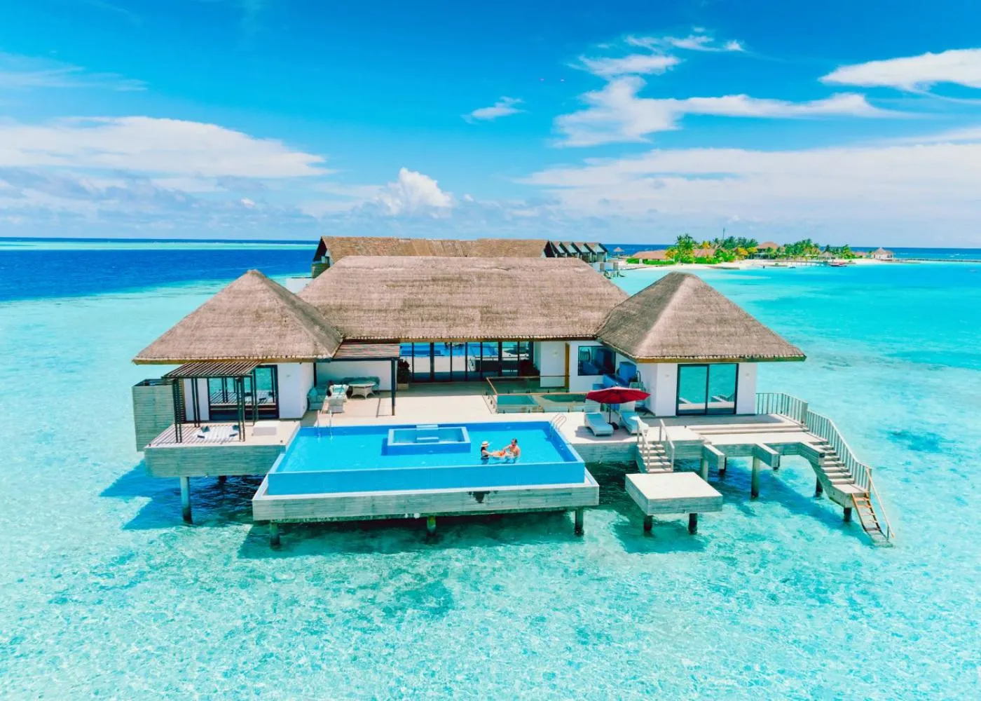 Pool view in NOOE Maldives Kunaavashi
