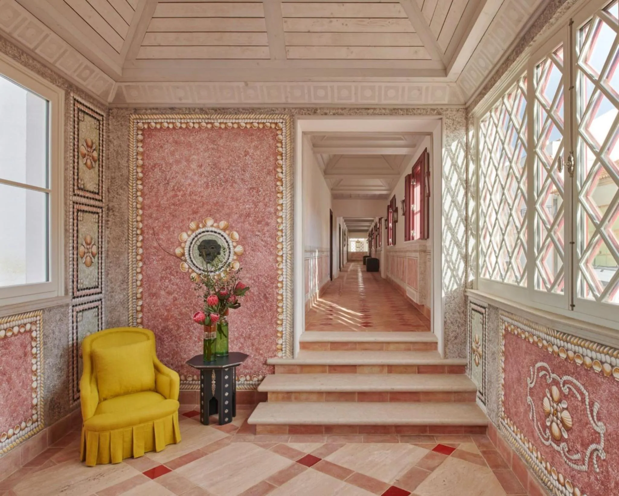 Decorative detail in Vermelho Melides - Relais & Châteaux