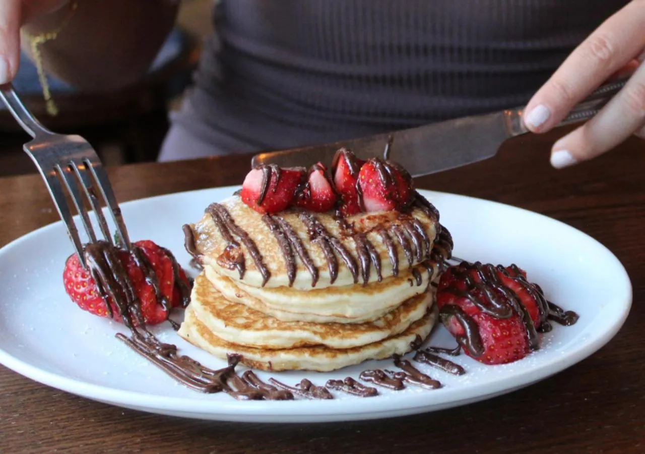 Food close-up in Black Lion Hotel Manchester