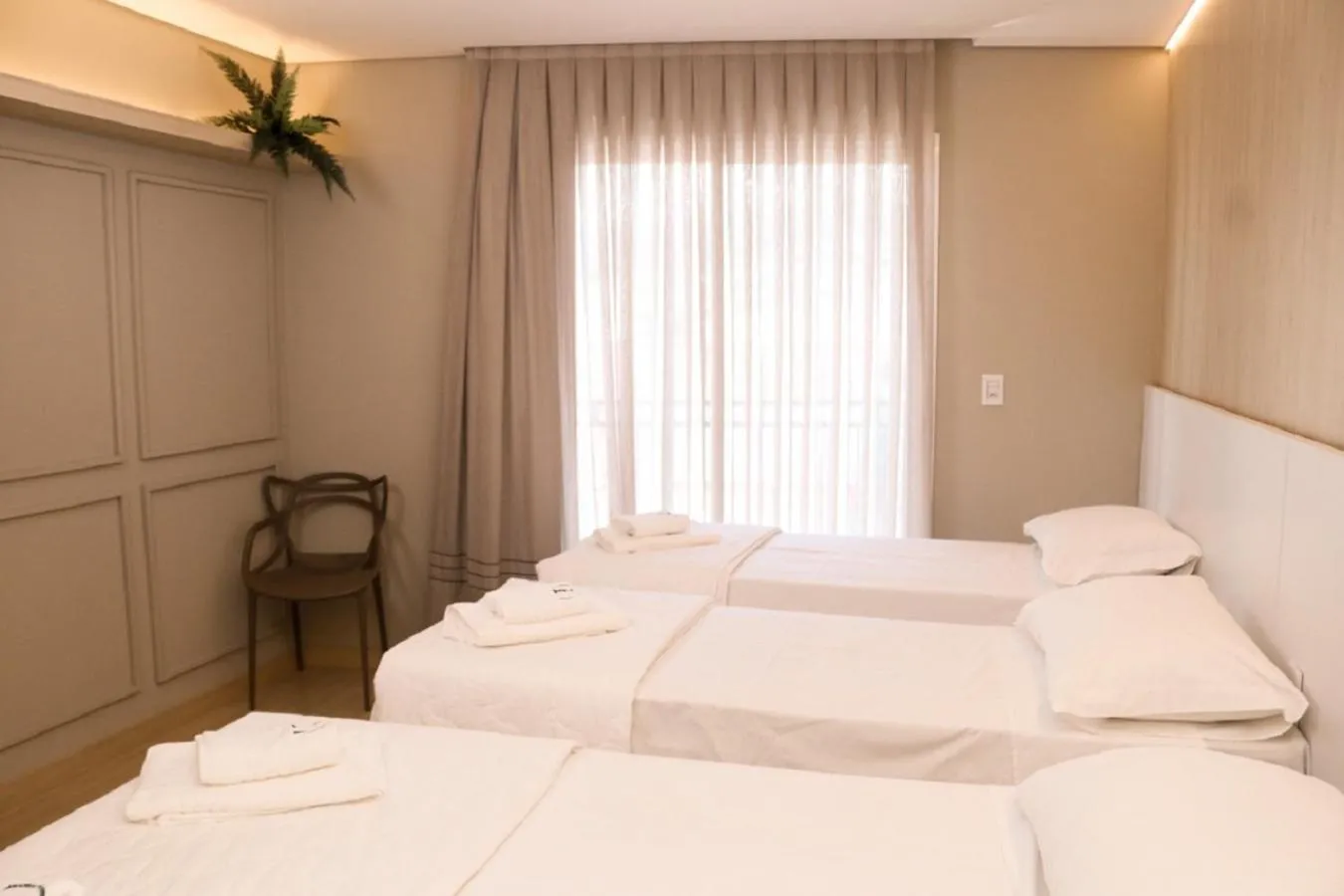 Bed in Estação Termas Hotel