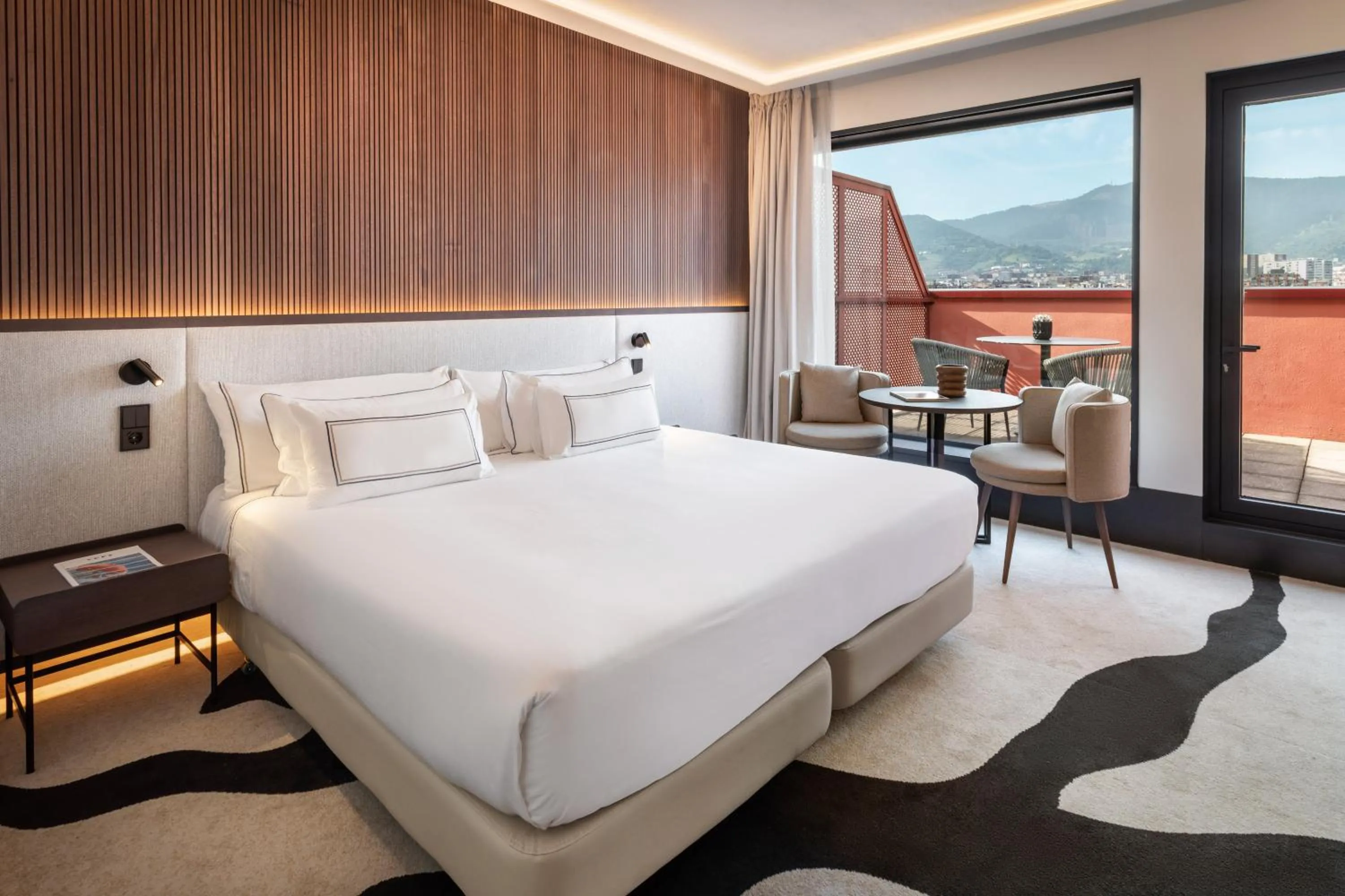 Bed in Hotel Meliá Bilbao