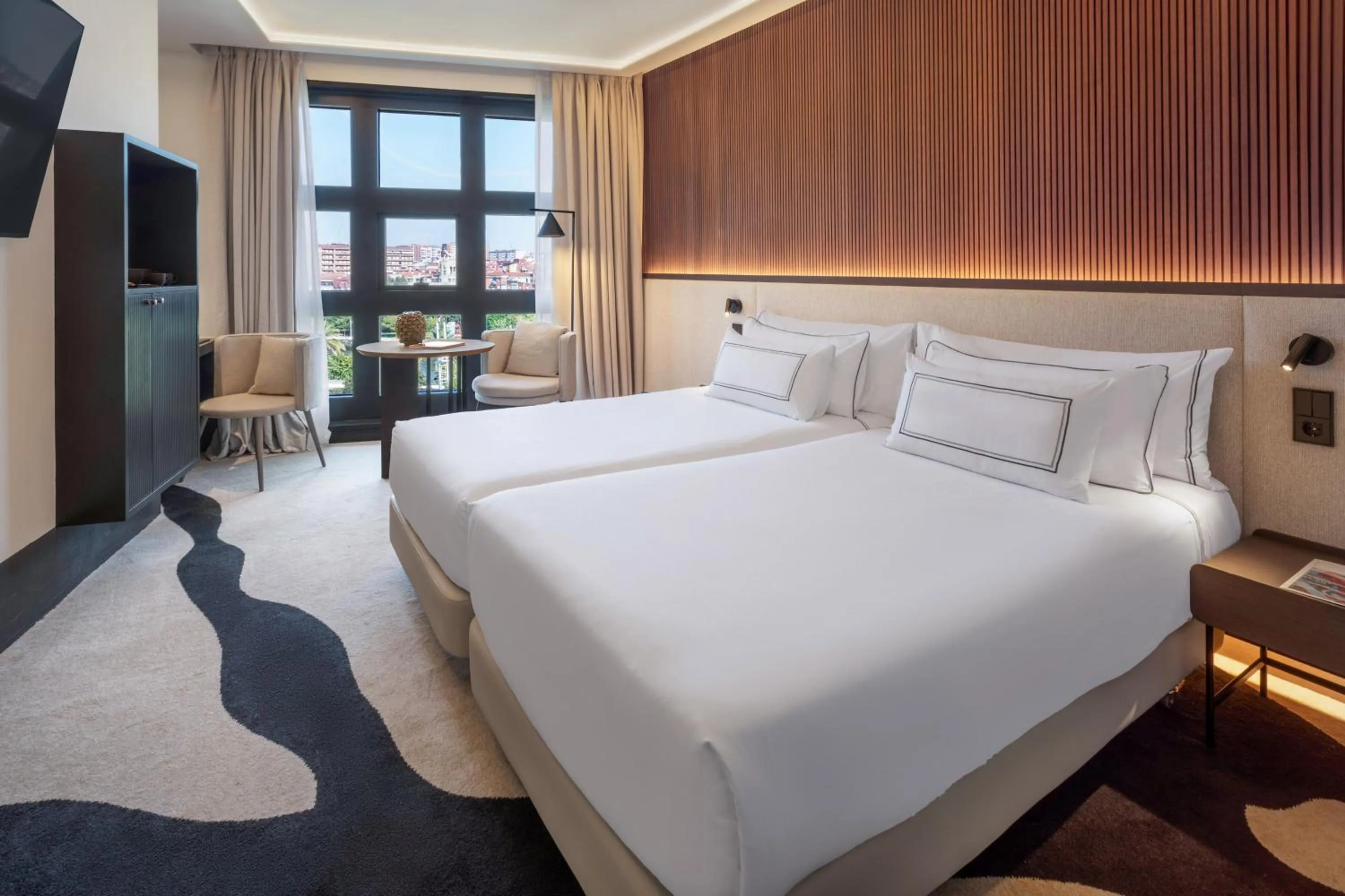 Bed in Hotel Meliá Bilbao