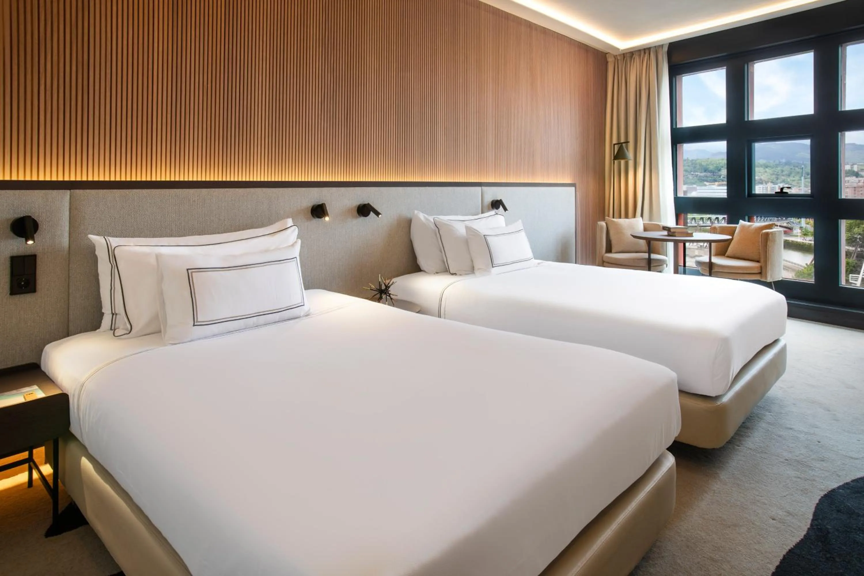 Bed in Hotel Meliá Bilbao