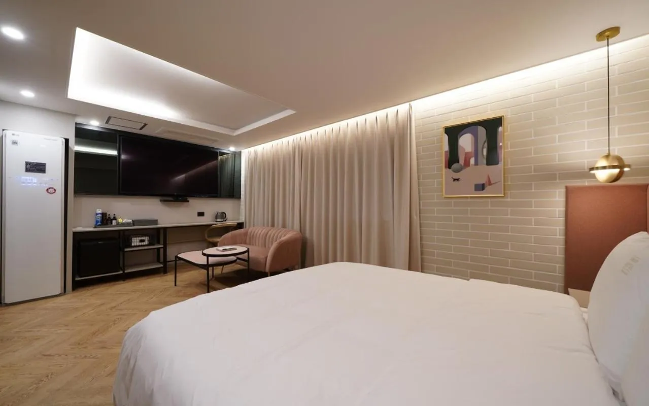 Bed in Ocean city hotel